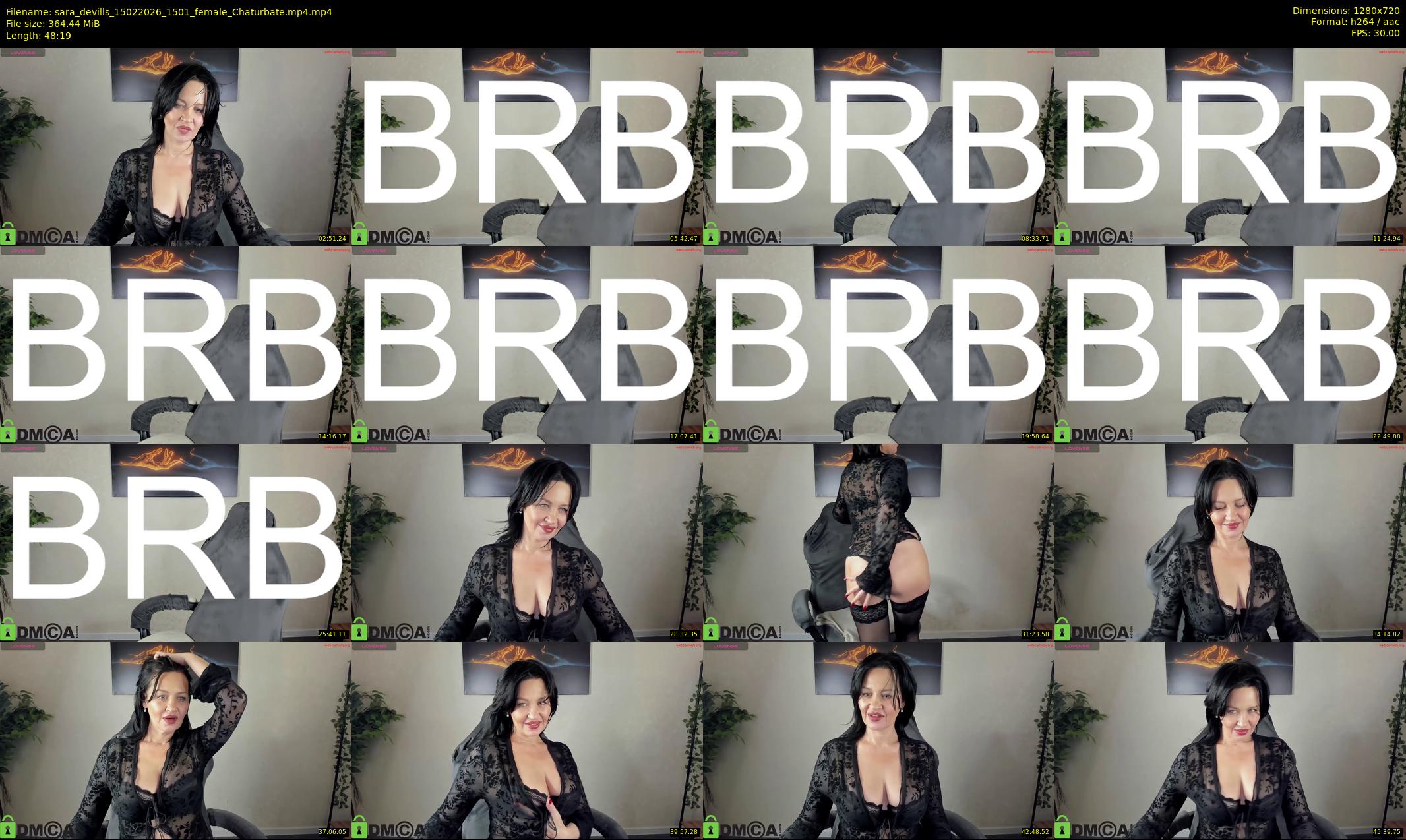 sara_devills — 49 minute Chaturbate female cam show recording, 720p, Feb 15, 2026