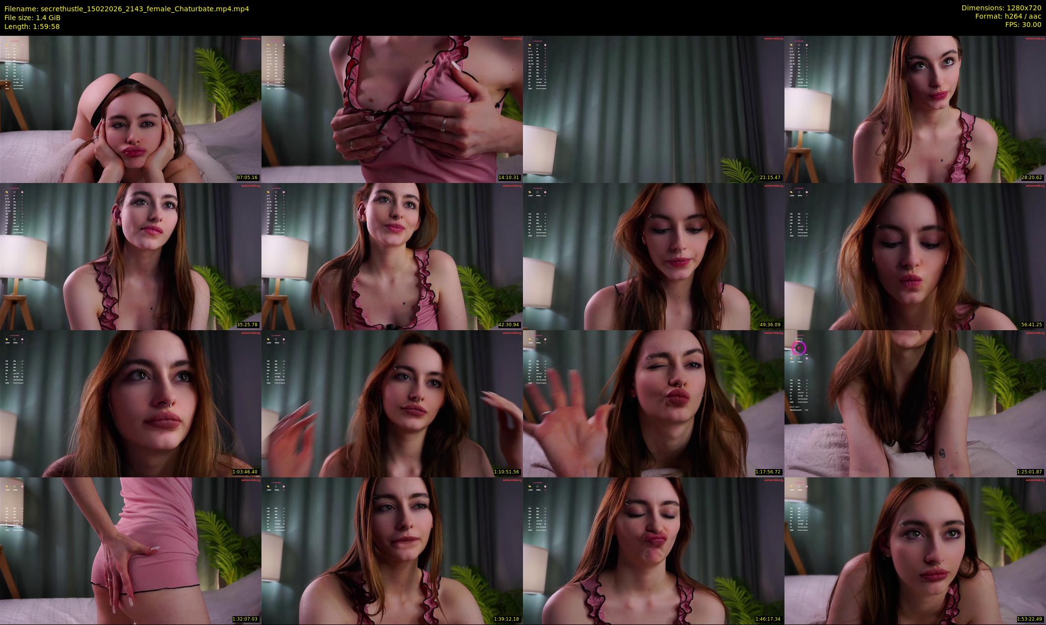 secrethustle — 120 minute Chaturbate female cam show recording, 720p, Feb 15, 2026