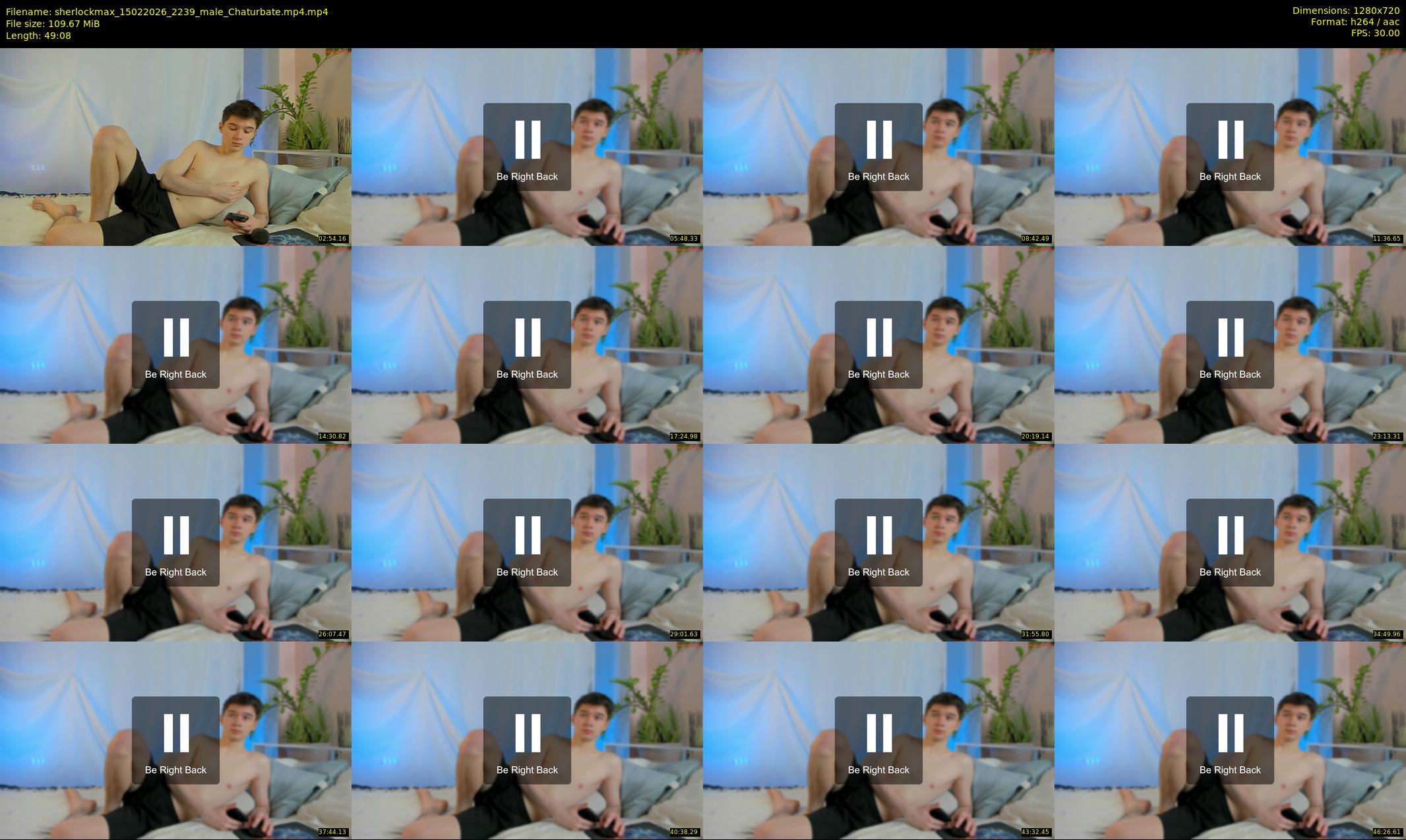 sherlockmax — 50 minute Chaturbate male cam show recording, 720p, Feb 15, 2026