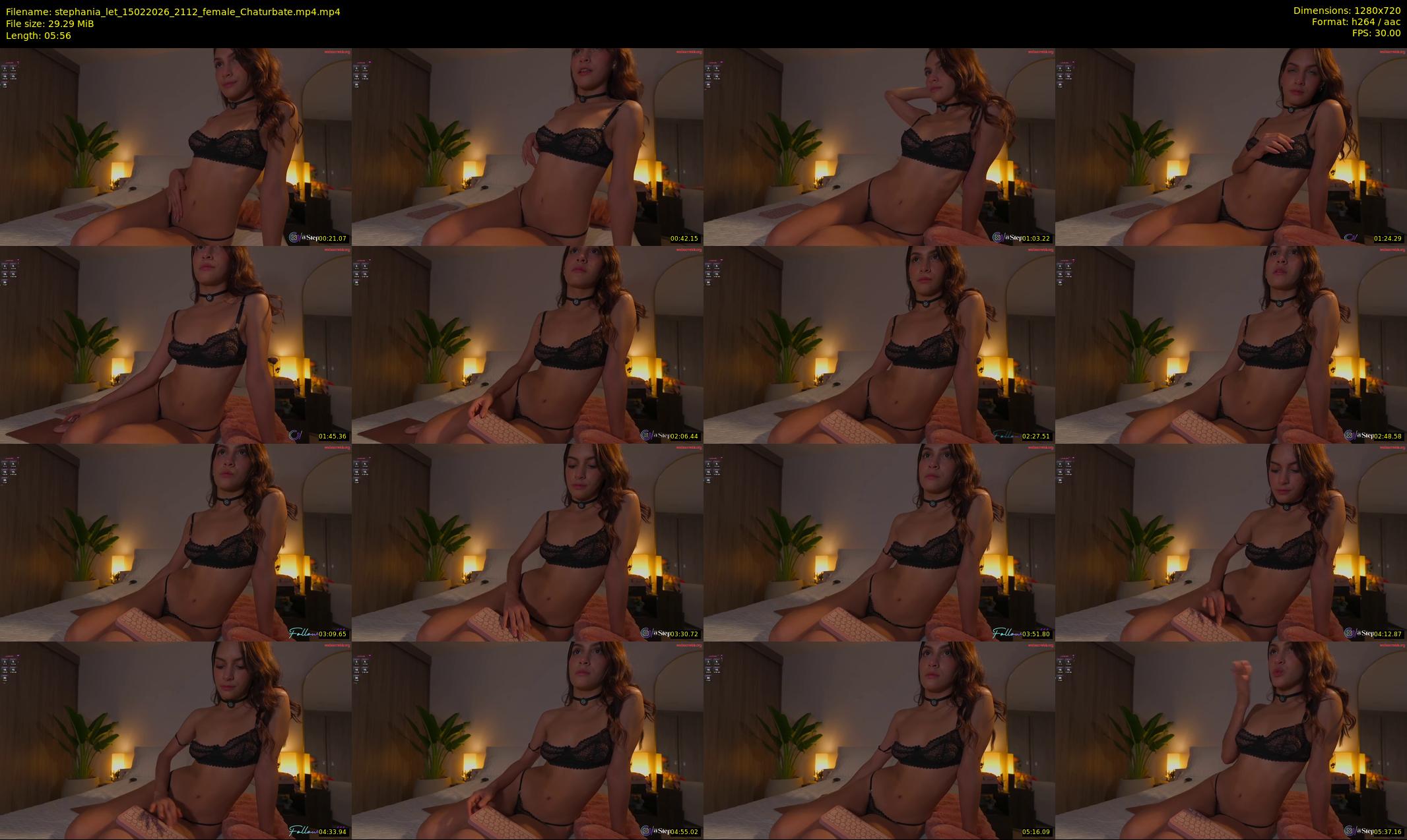 stephania_let — 6 minute Chaturbate female cam show recording, 720p, Feb 15, 2026