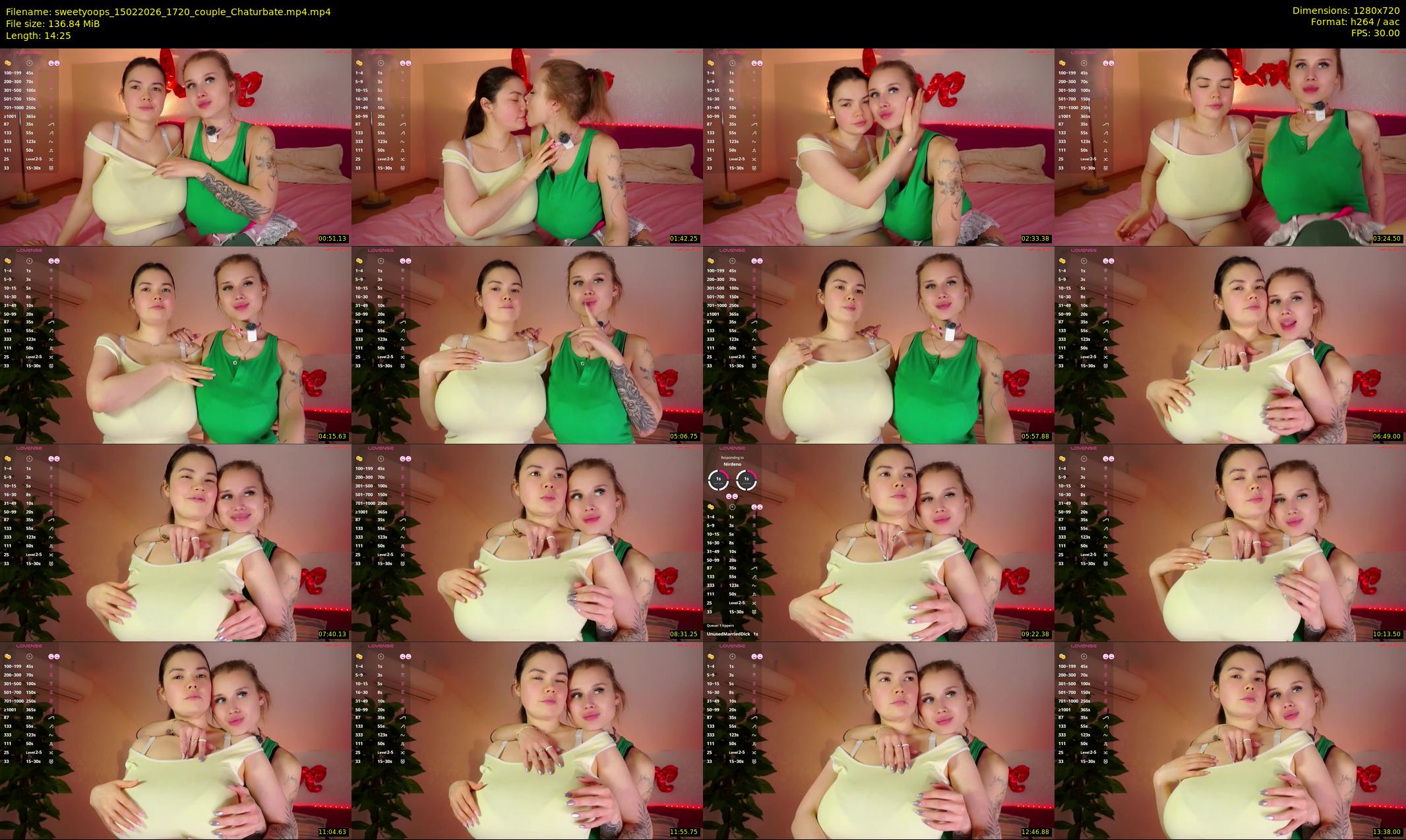 sweetyoops — 15 minute Chaturbate female cam show recording, 720p, Feb 15, 2026