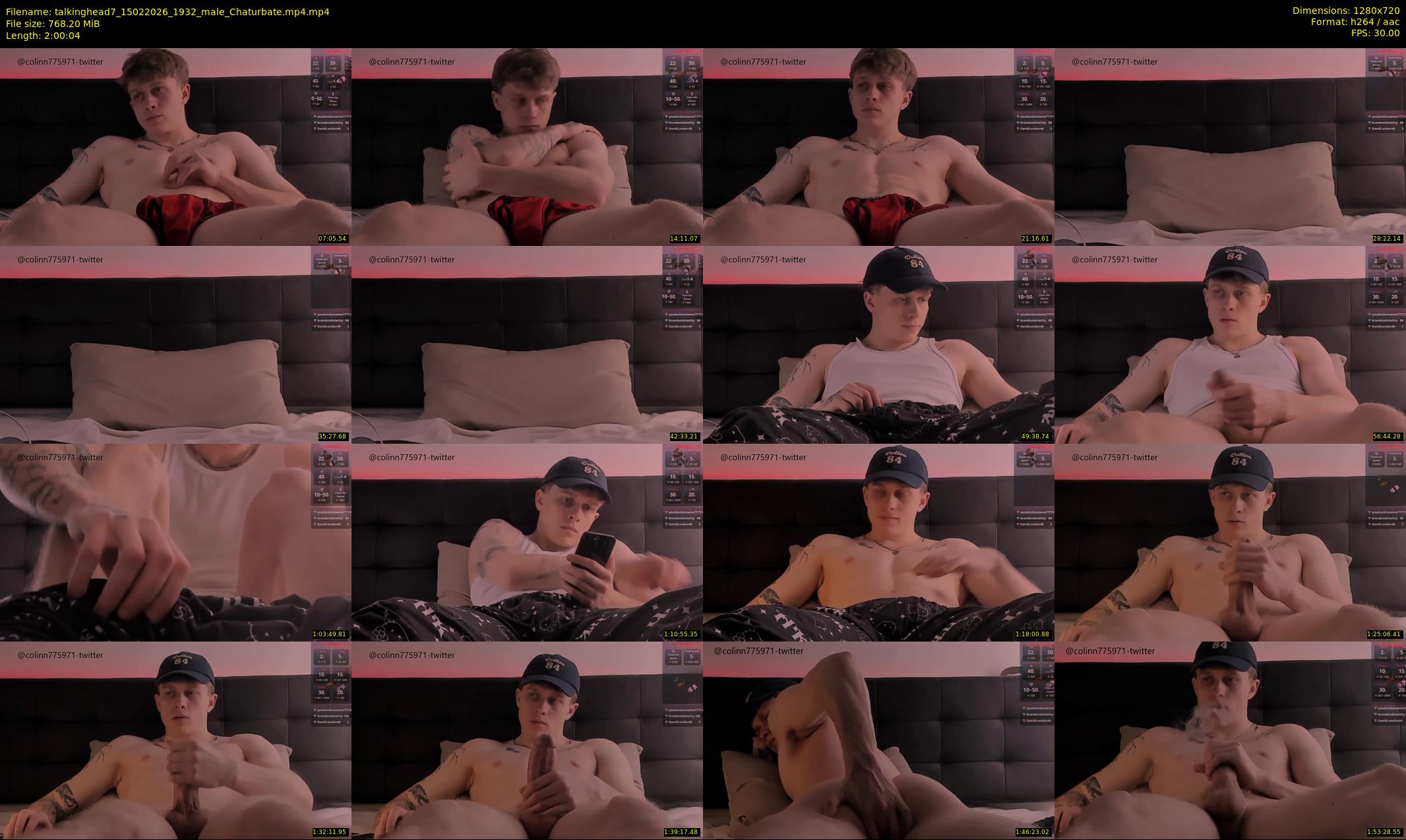 talkinghead7 — 121 minute Chaturbate male cam show recording, 720p, Feb 15, 2026