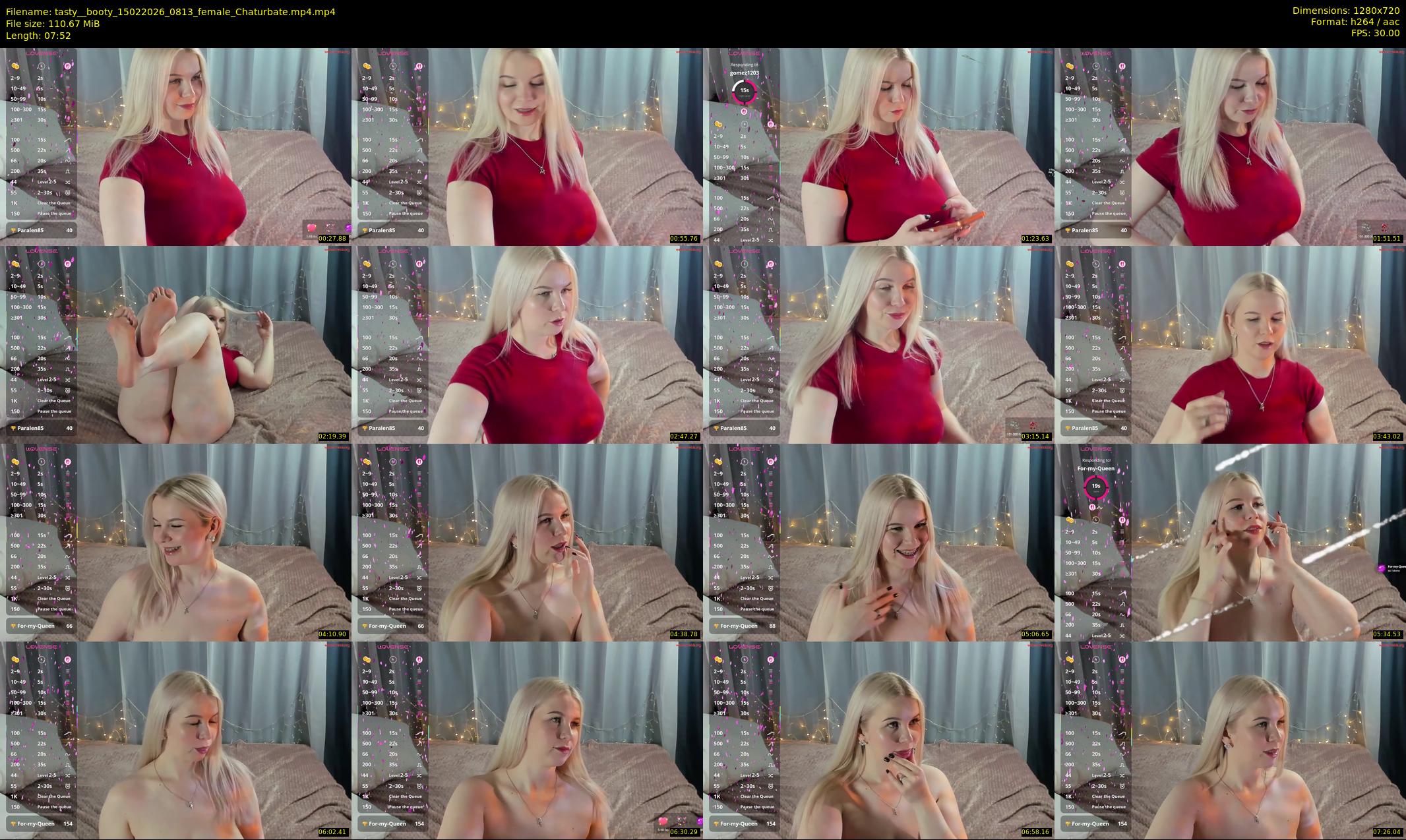 tasty__booty — 8 minute Chaturbate female cam show recording, 720p, Feb 15, 2026