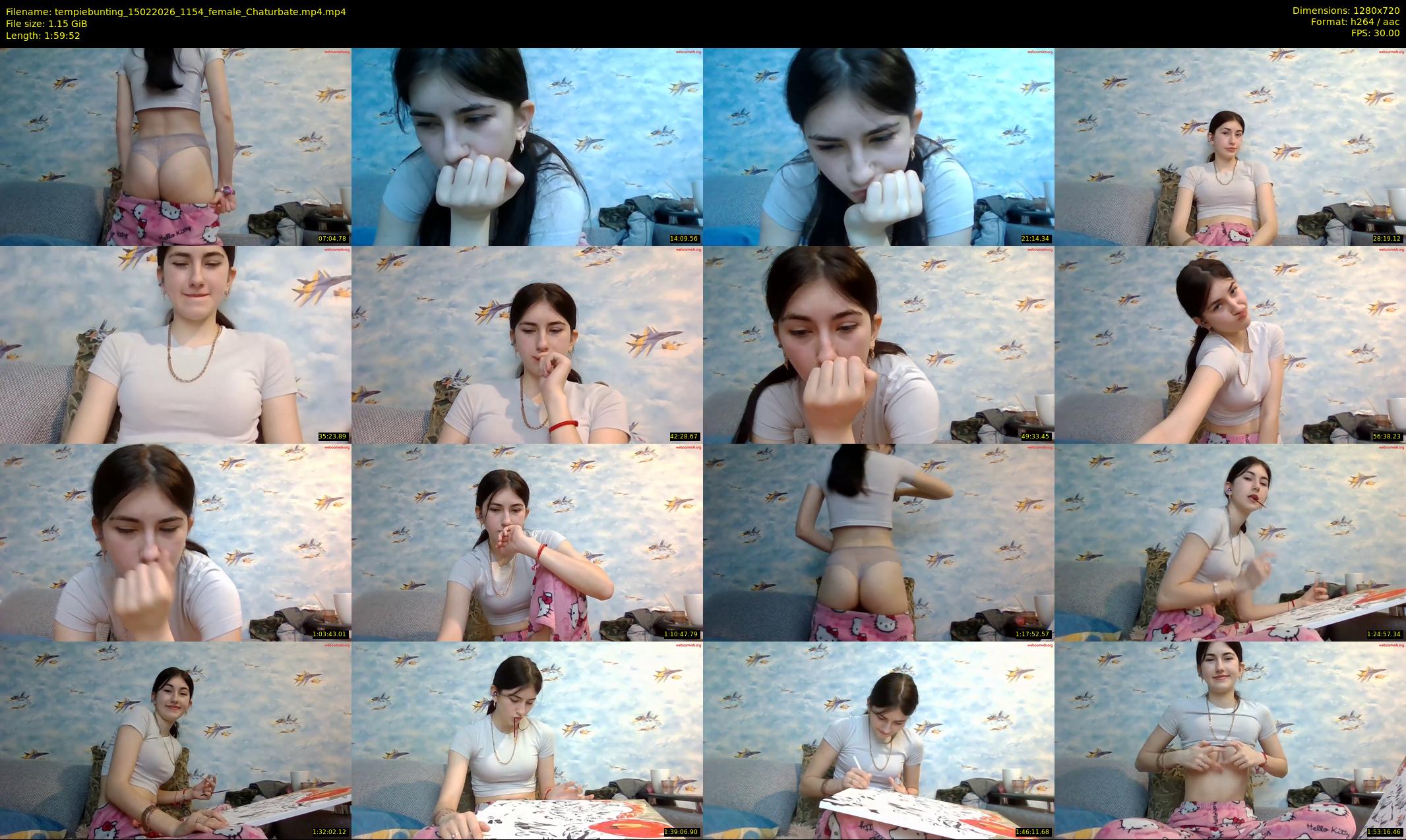 tempiebunting — 120 minute Chaturbate female cam show recording, 720p, Feb 15, 2026