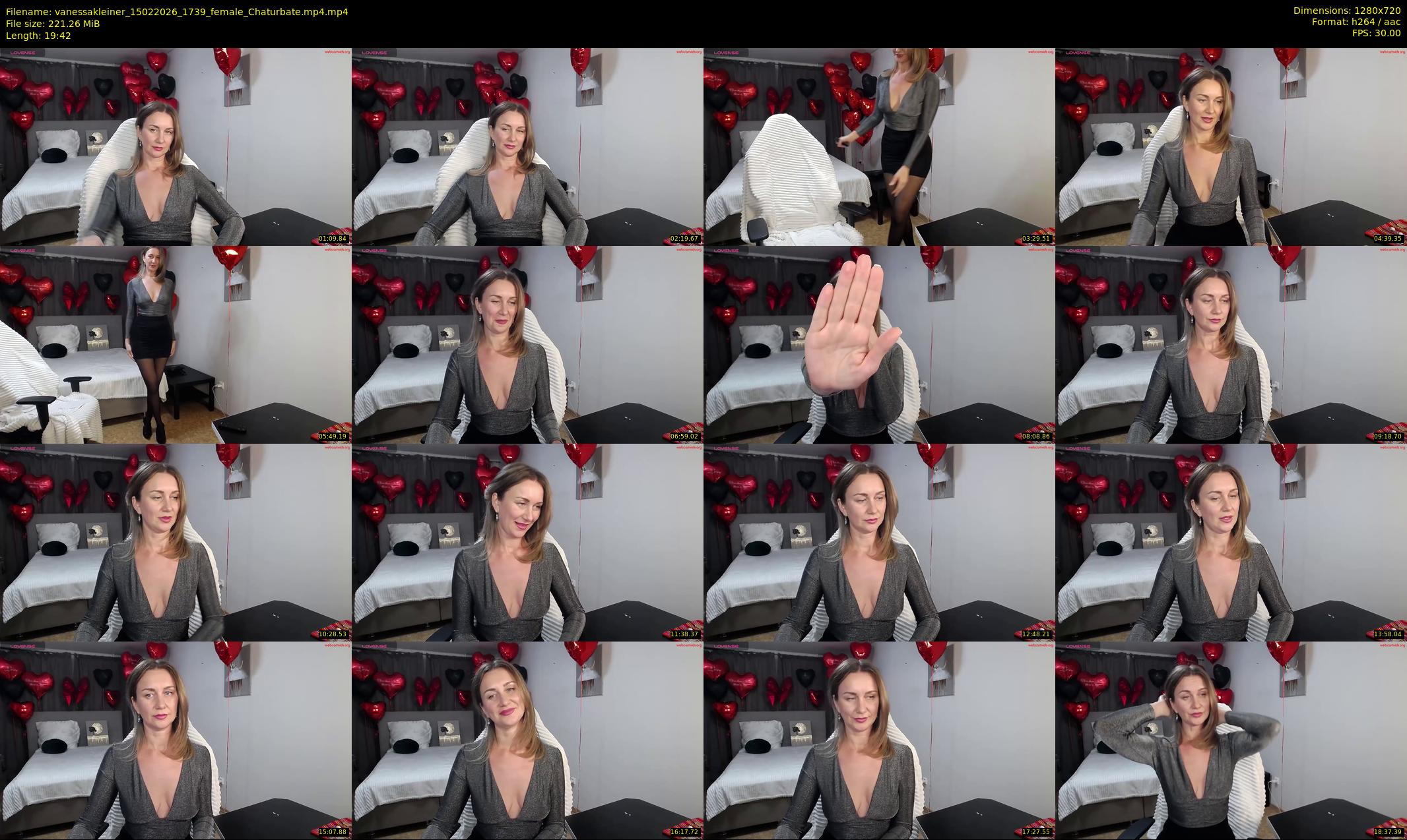 vanessakleiner — 20 minute Chaturbate female cam show recording, 720p, Feb 15, 2026
