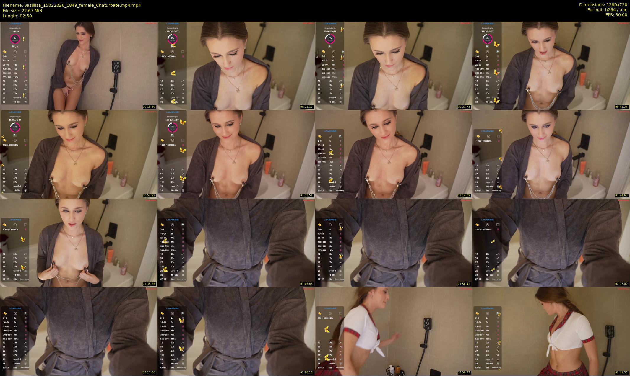 vasillisa — 3 minute Chaturbate female cam show recording, 720p, Feb 15, 2026