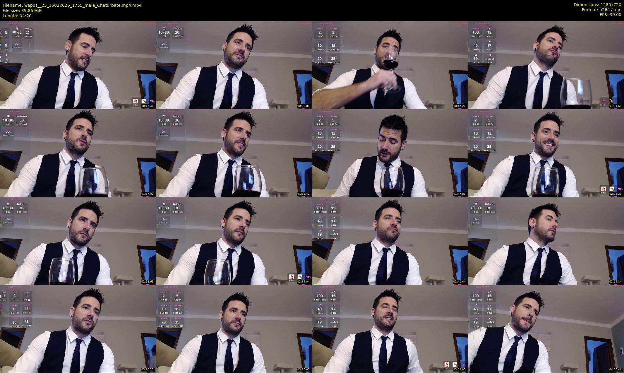 wapos__25 — 5 minute Chaturbate male cam show recording, 720p, Feb 15, 2026