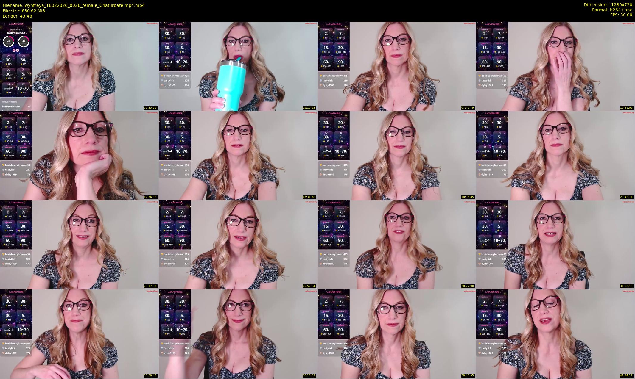 wynfreya — 44 minute Chaturbate female cam show recording, 720p, Feb 16, 2026