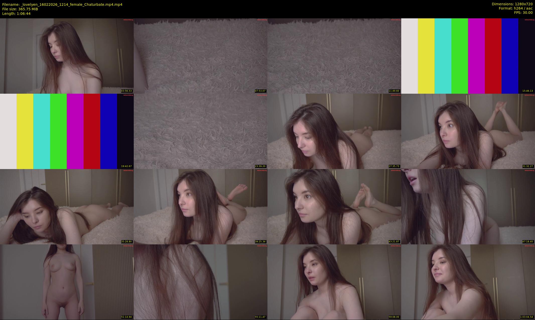 _lovelyen — 67 minute Chaturbate female cam show recording, 720p, Feb 16, 2026