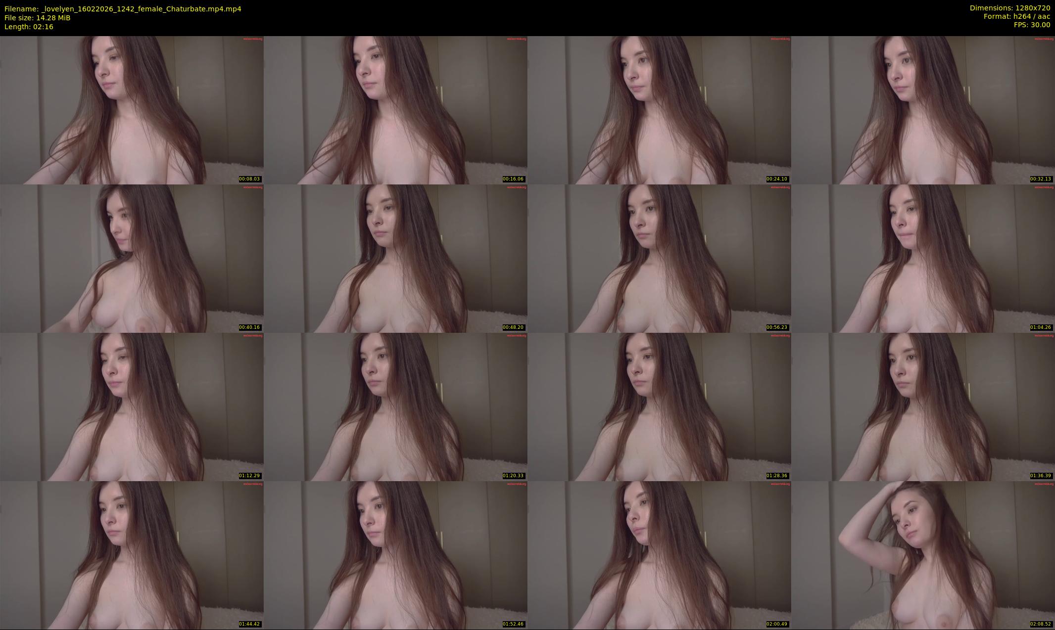 _lovelyen — 3 minute Chaturbate female cam show recording, 720p, Feb 16, 2026