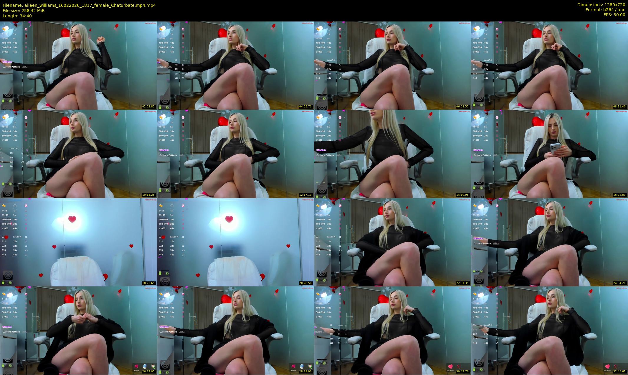 aileen_williams — 35 minute Chaturbate female cam show recording, 720p, Feb 16, 2026