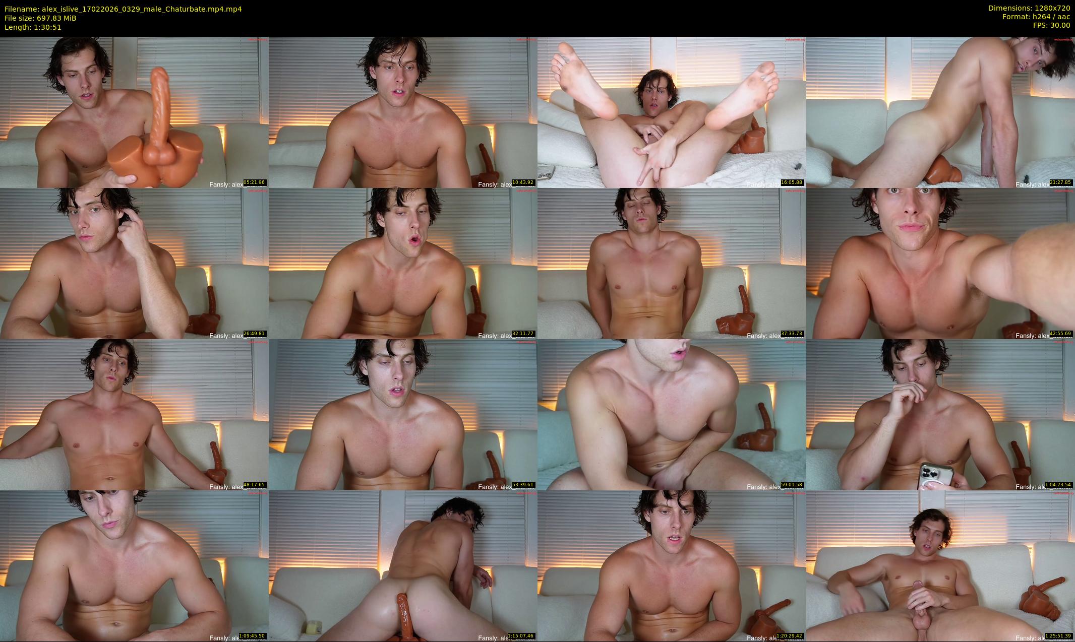 alex_islive — 91 minute Chaturbate male cam show recording, 720p, Feb 17, 2026