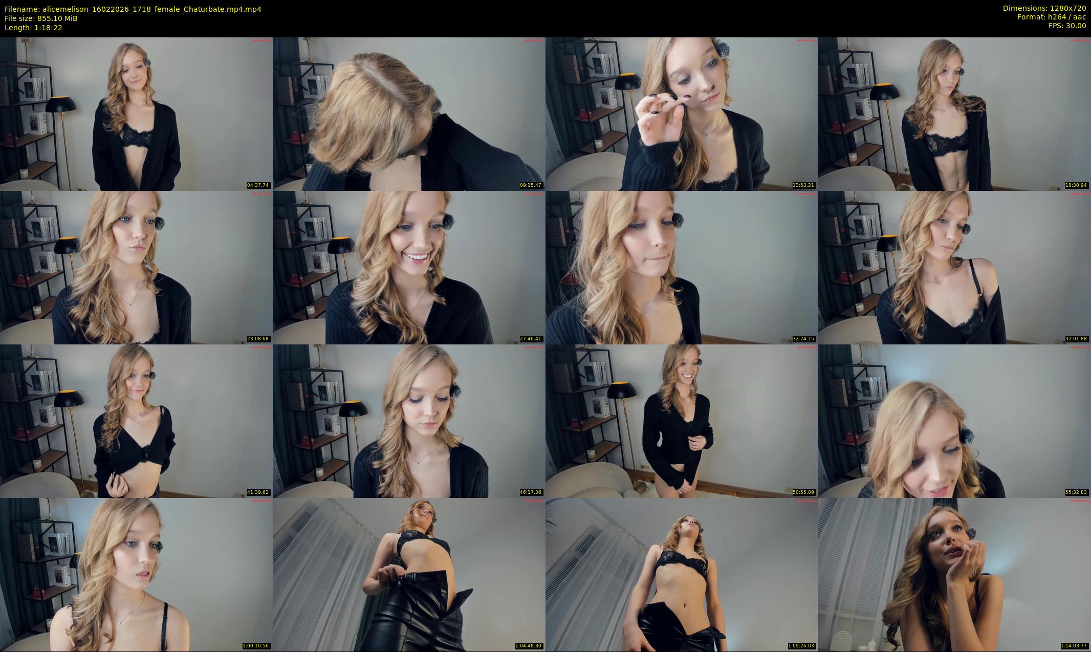 alicemelison — 79 minute Chaturbate female cam show recording, 720p, Feb 16, 2026