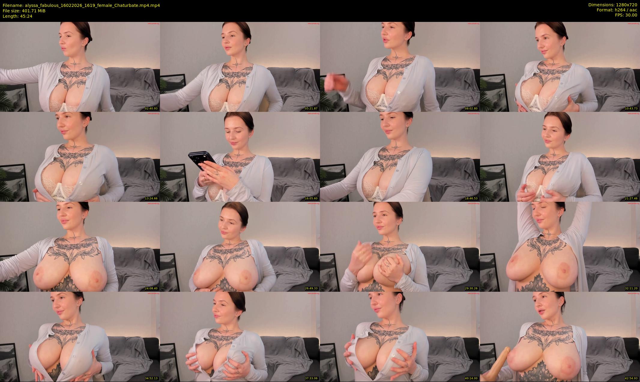 alyssa_fabulous — 46 minute Chaturbate female cam show recording, 720p, Feb 16, 2026