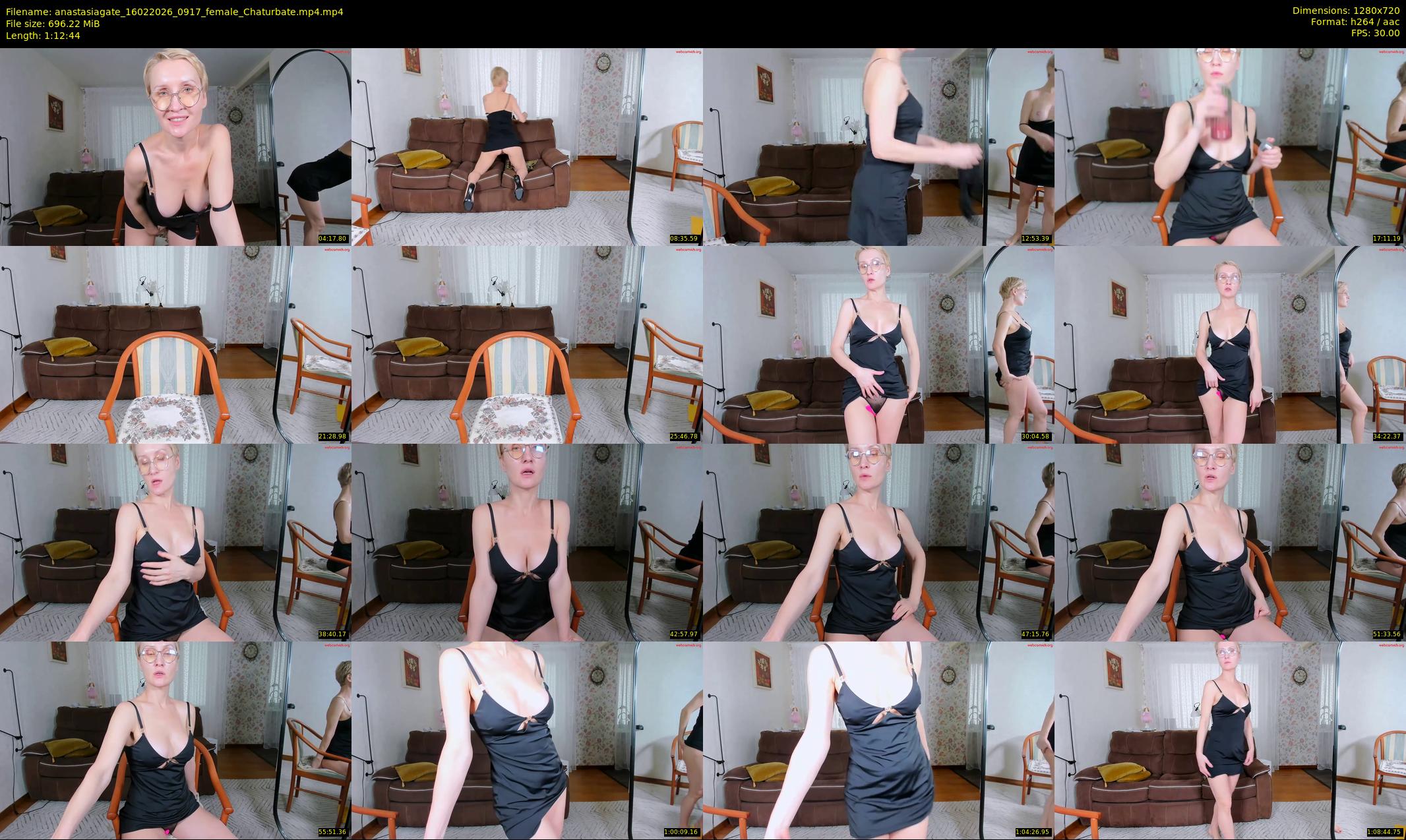 anastasiagate — 73 minute Chaturbate female cam show recording, 720p, Feb 16, 2026