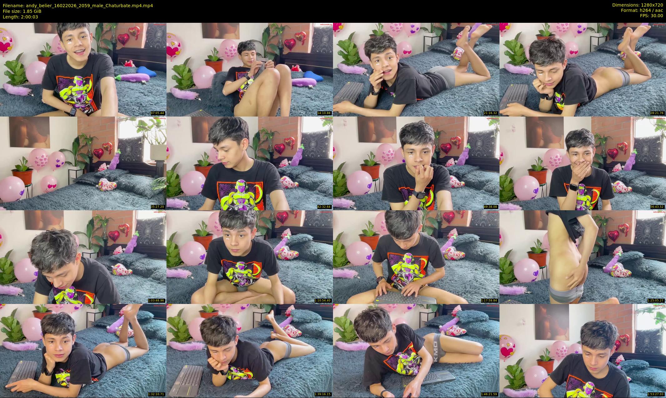 andy_belier — 121 minute Chaturbate male cam show recording, 720p, Feb 16, 2026