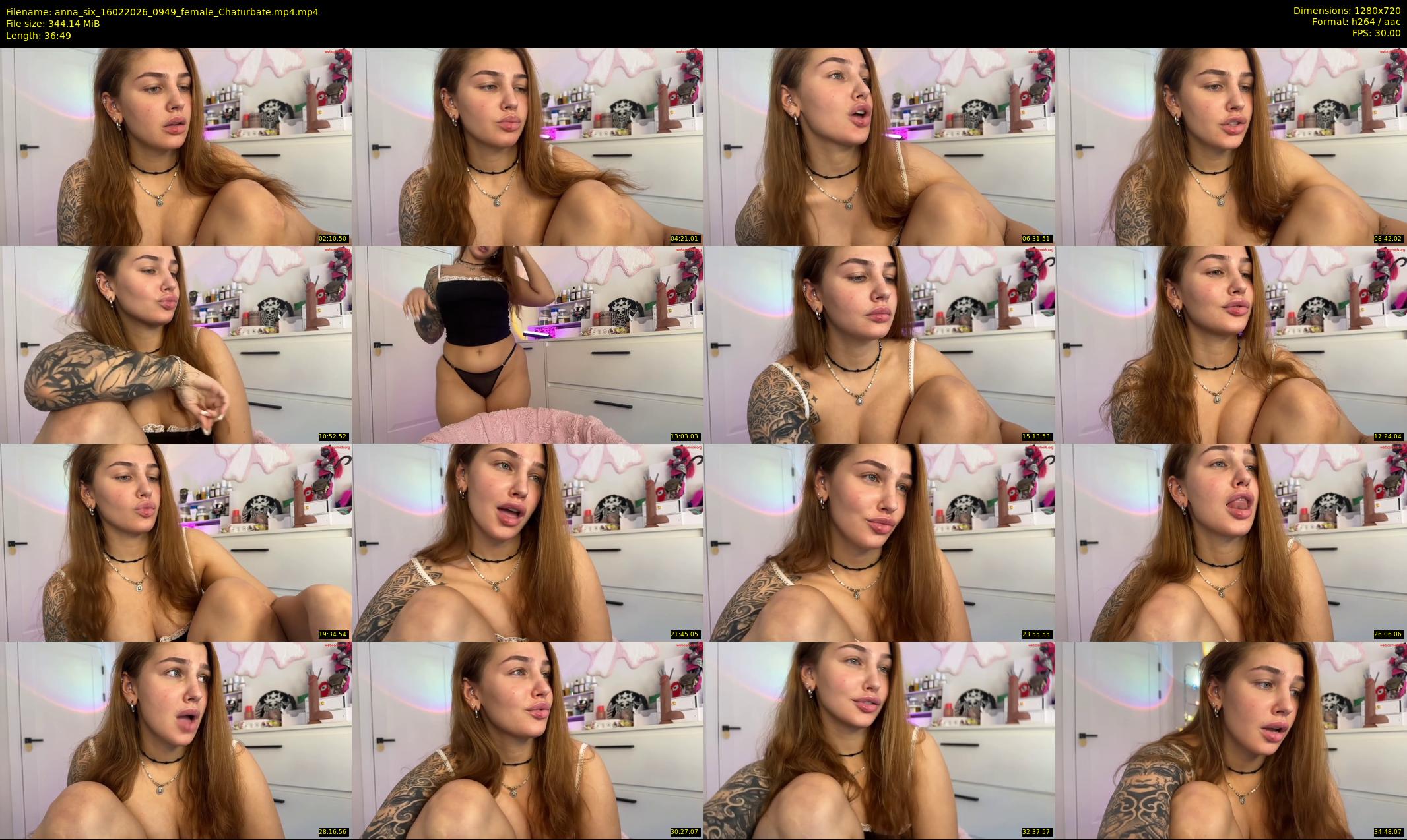 anna_six — 37 minute Chaturbate female cam show recording, 720p, Feb 16, 2026