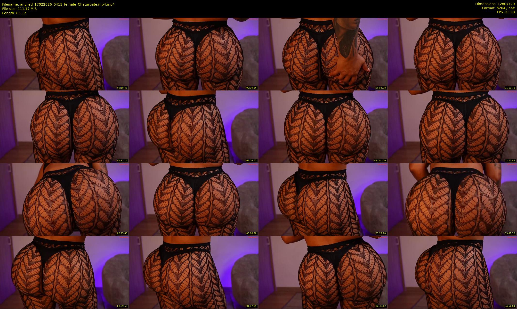 anyiled — 6 minute Chaturbate female cam show recording, 720p, Feb 17, 2026