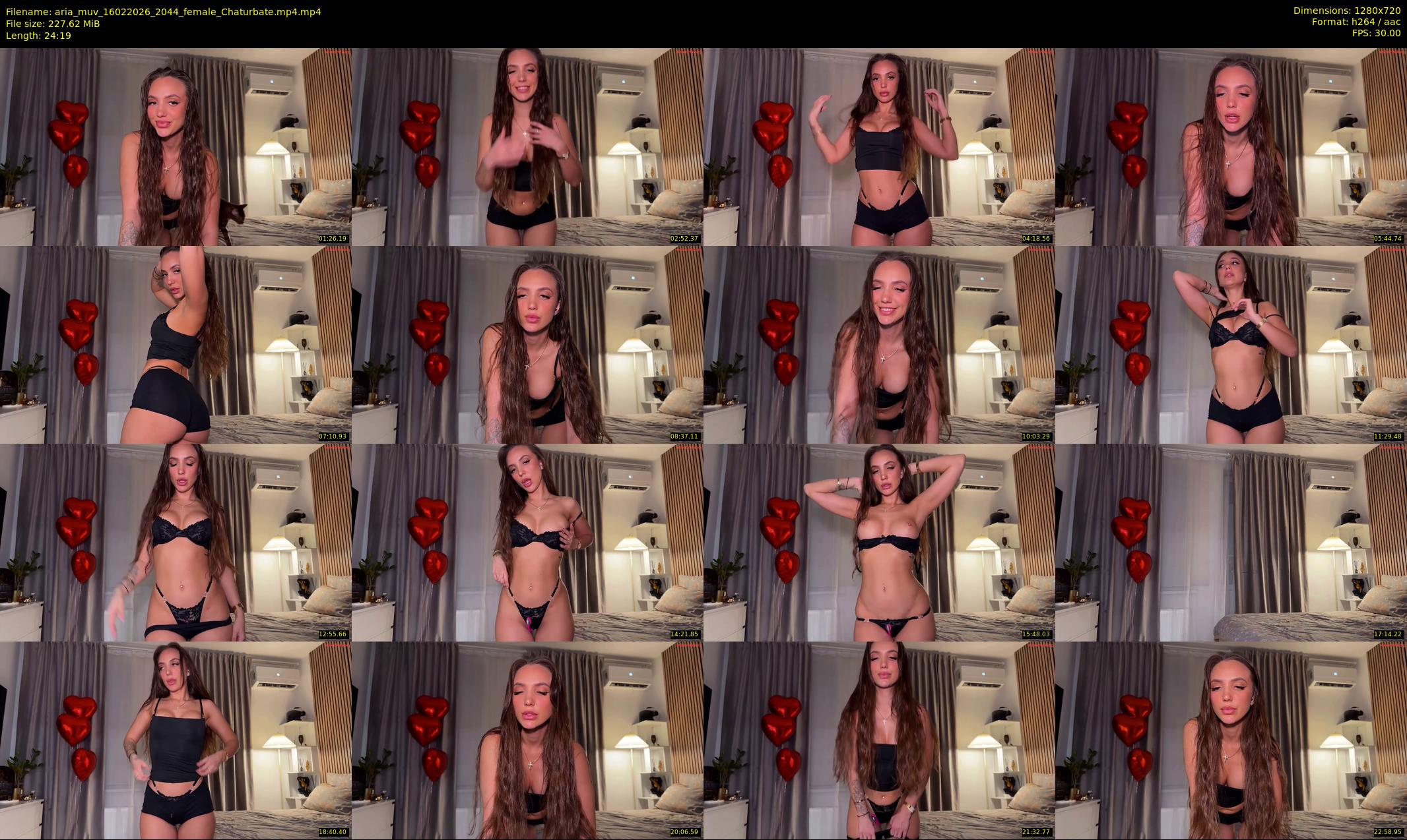 aria_muv — 25 minute Chaturbate female cam show recording, 720p, Feb 16, 2026