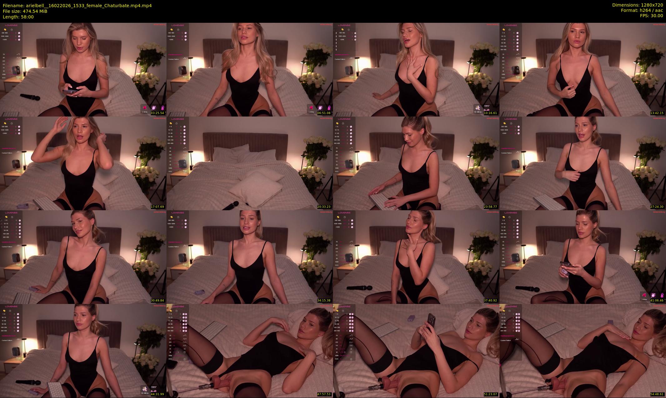 arielbell_ — 58 minute Chaturbate female cam show recording, 720p, Feb 16, 2026