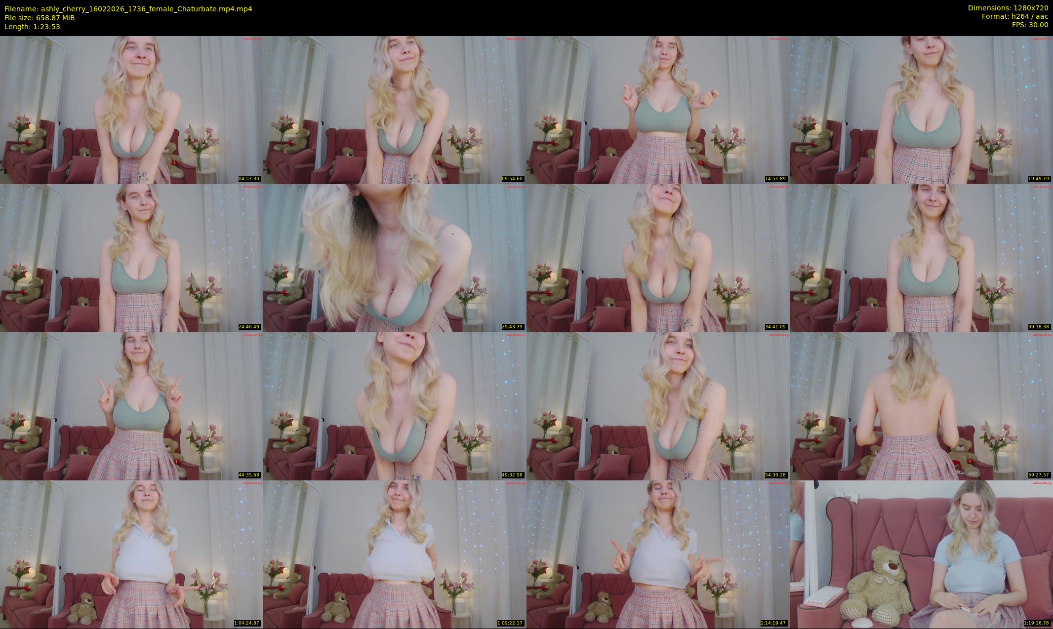 ashly_cherry — 84 minute Chaturbate female cam show recording, 720p, Feb 16, 2026