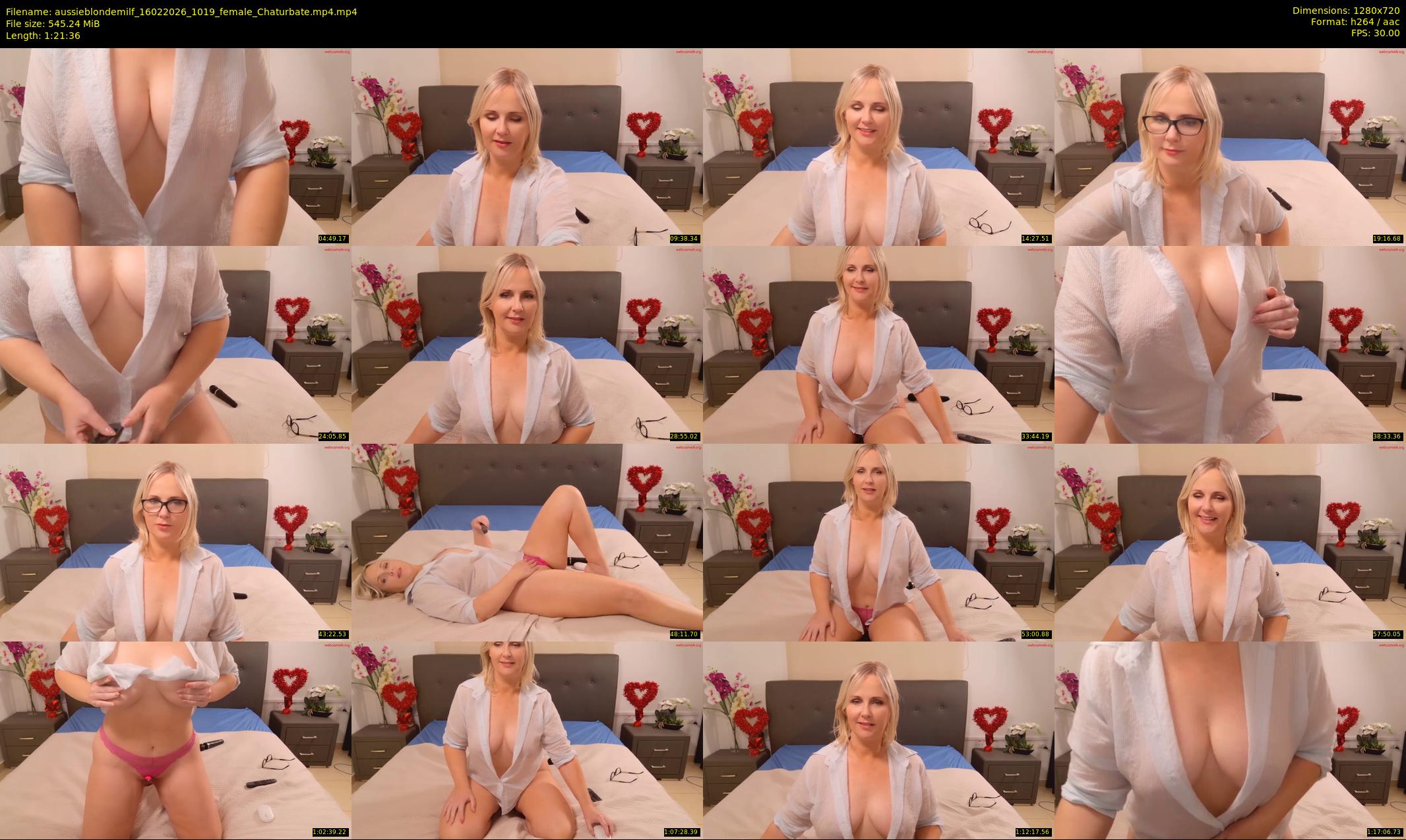 aussieblondemilf — 82 minute Chaturbate female cam show recording, 720p, Feb 16, 2026