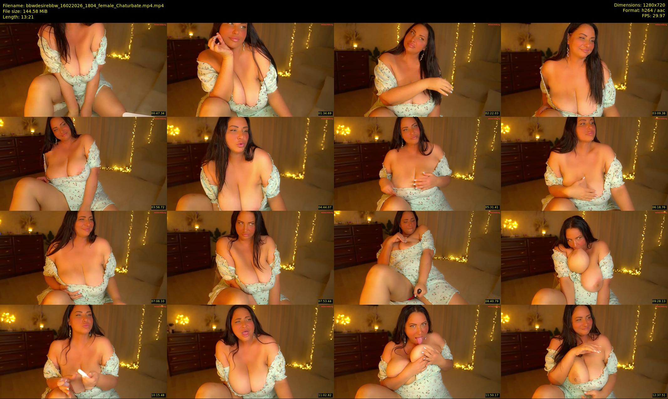 bbwdesirebbw — 14 minute Chaturbate female cam show recording, 720p, Feb 16, 2026