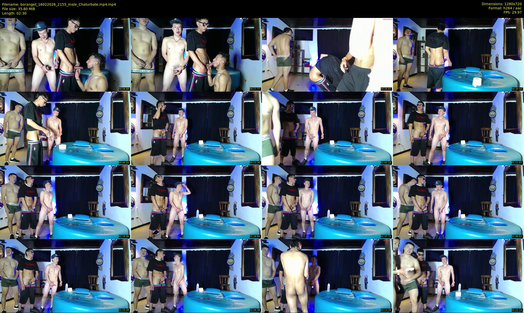 boranget — 3 minute Chaturbate male cam show recording, 720p, Feb 16, 2026
