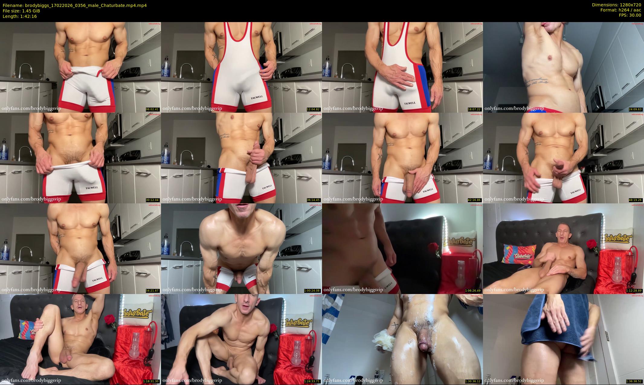brodybiggs — 103 minute Chaturbate male cam show recording, 720p, Feb 17, 2026