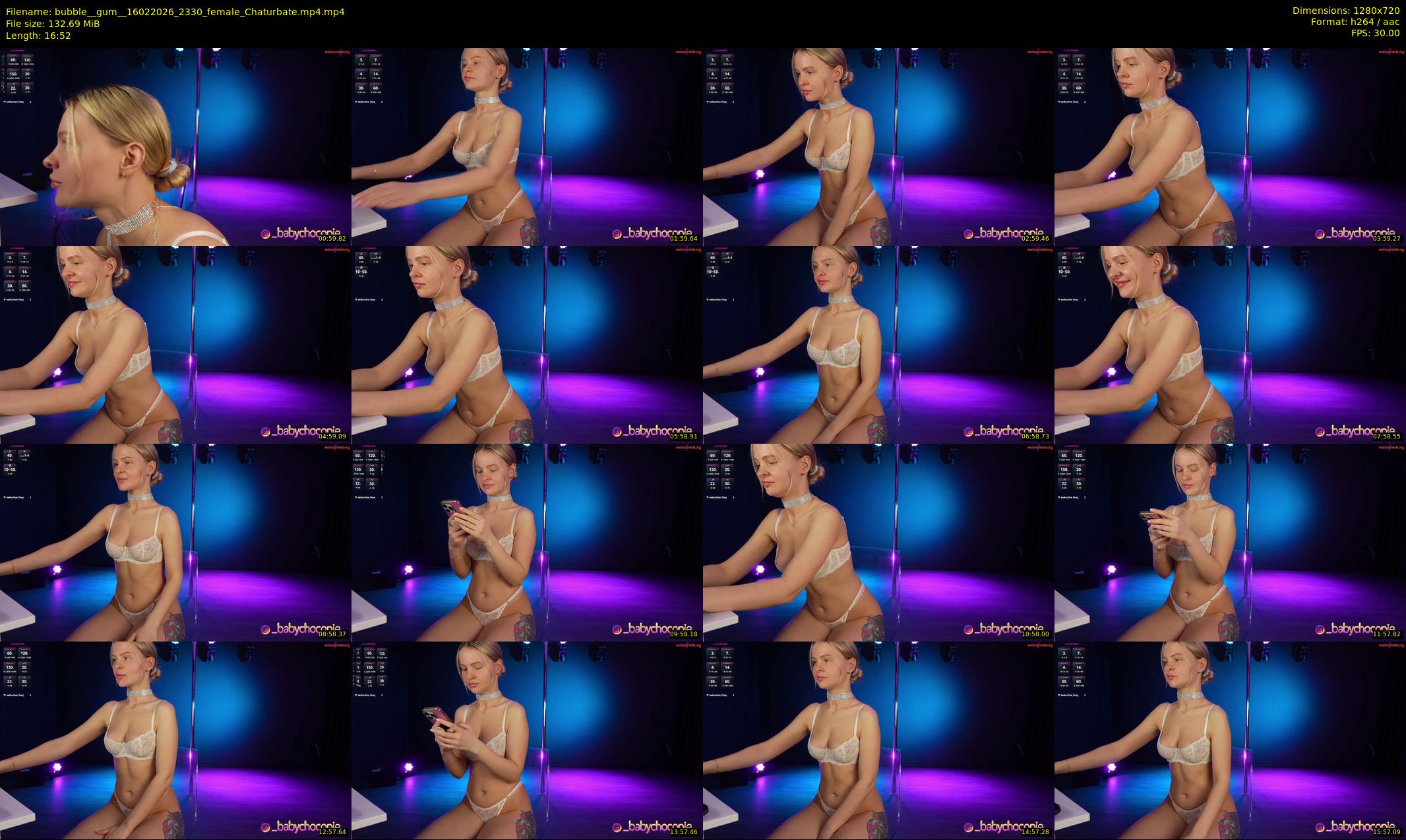 bubble__gum_ — 17 minute Chaturbate female cam show recording, 720p, Feb 16, 2026
