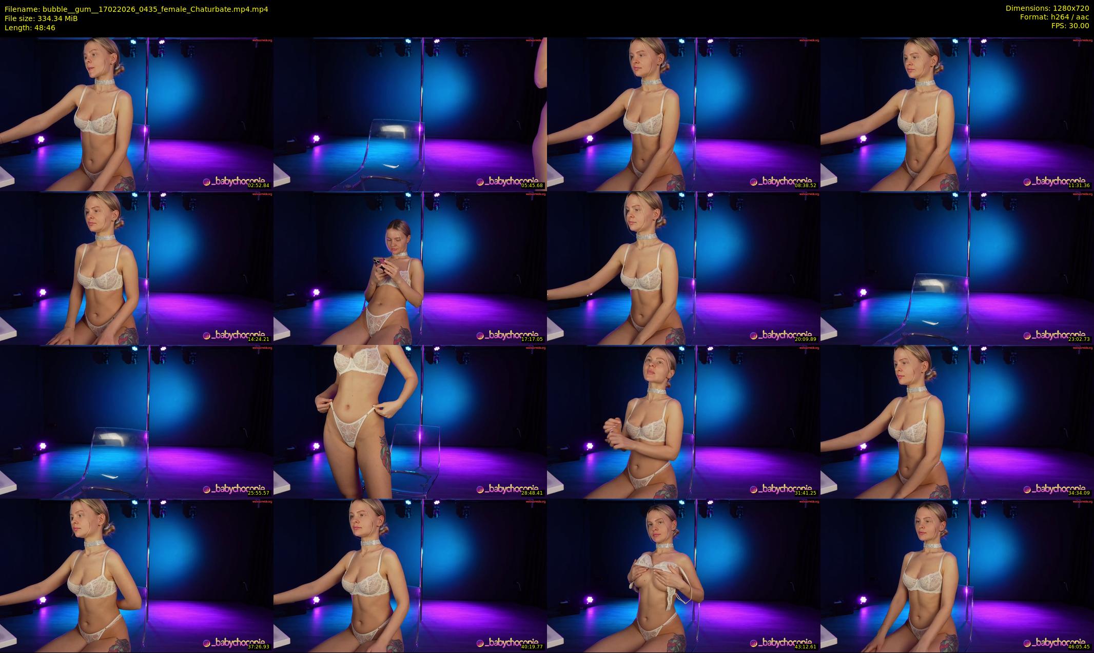 bubble__gum_ — 49 minute Chaturbate female cam show recording, 720p, Feb 17, 2026