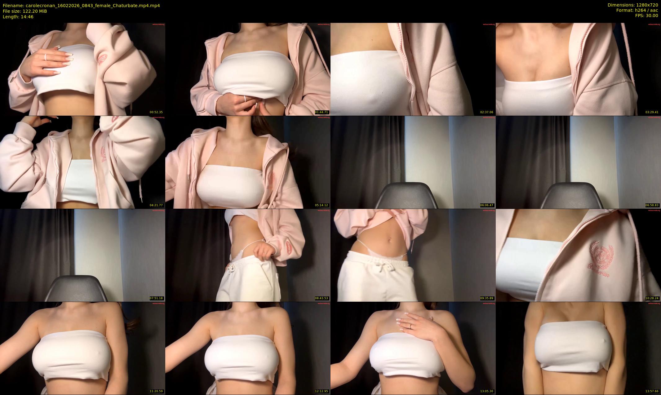 carolecronan — 15 minute Chaturbate female cam show recording, 720p, Feb 16, 2026
