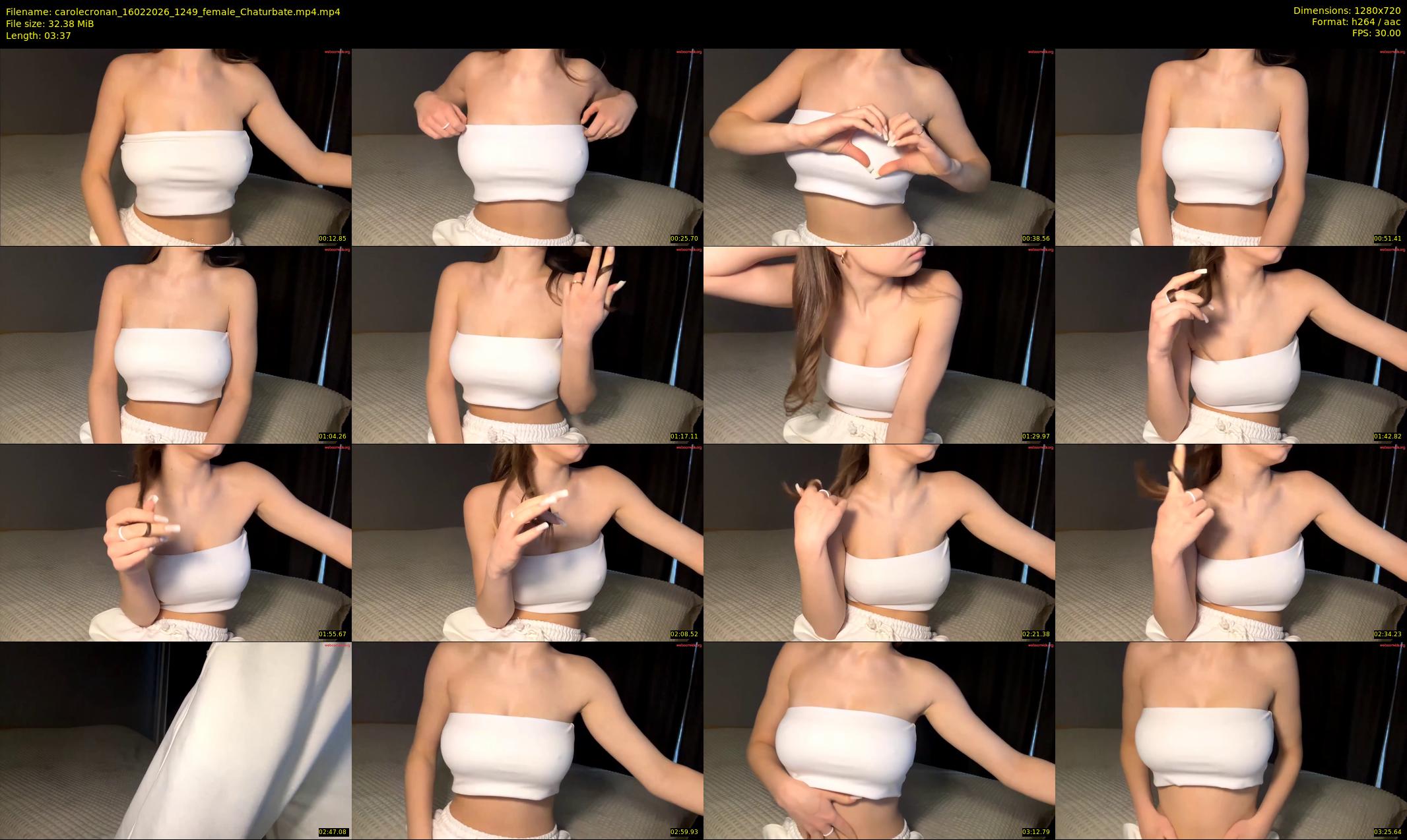 carolecronan — 4 minute Chaturbate female cam show recording, 720p, Feb 16, 2026