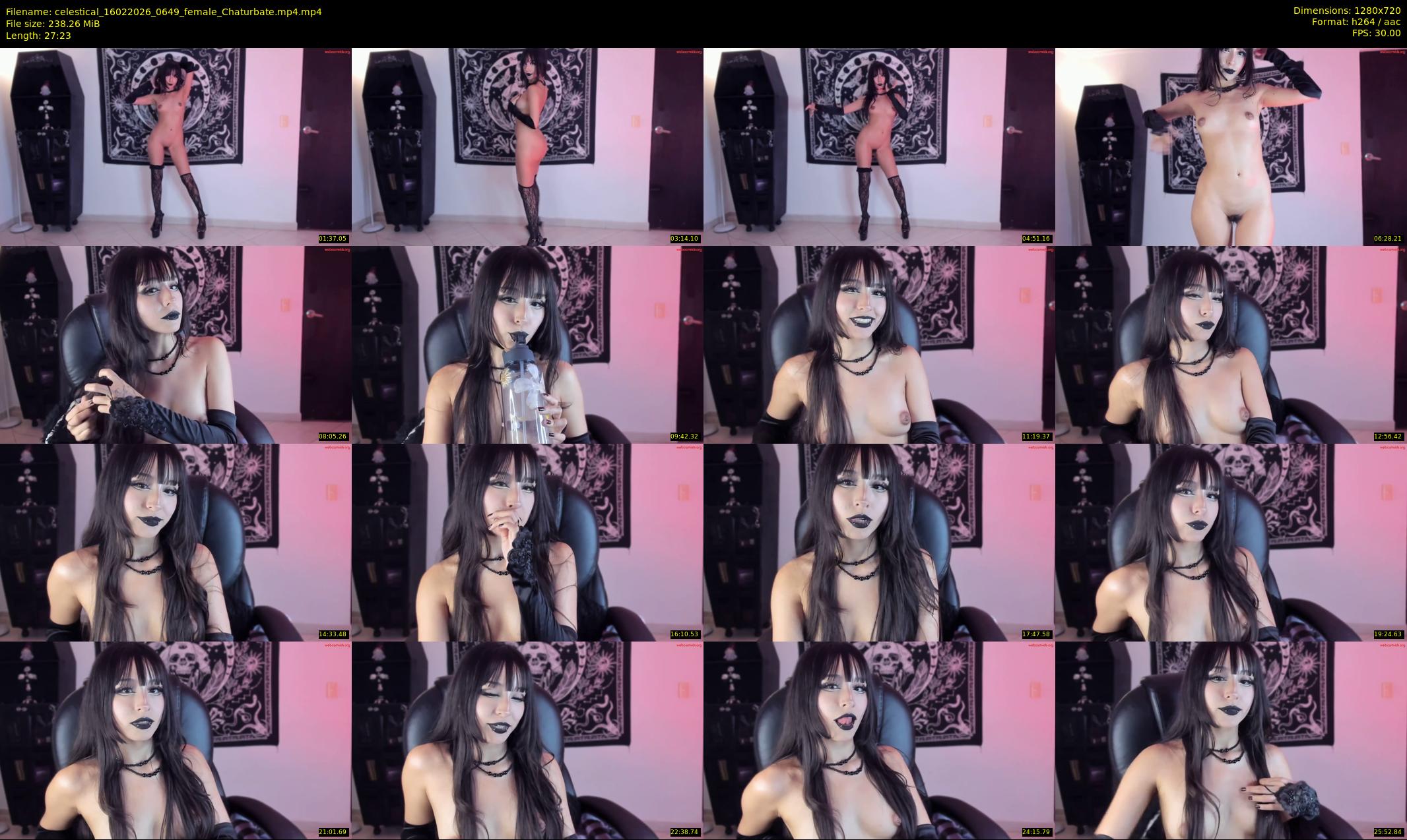 celestical — 28 minute Chaturbate female cam show recording, 720p, Feb 16, 2026