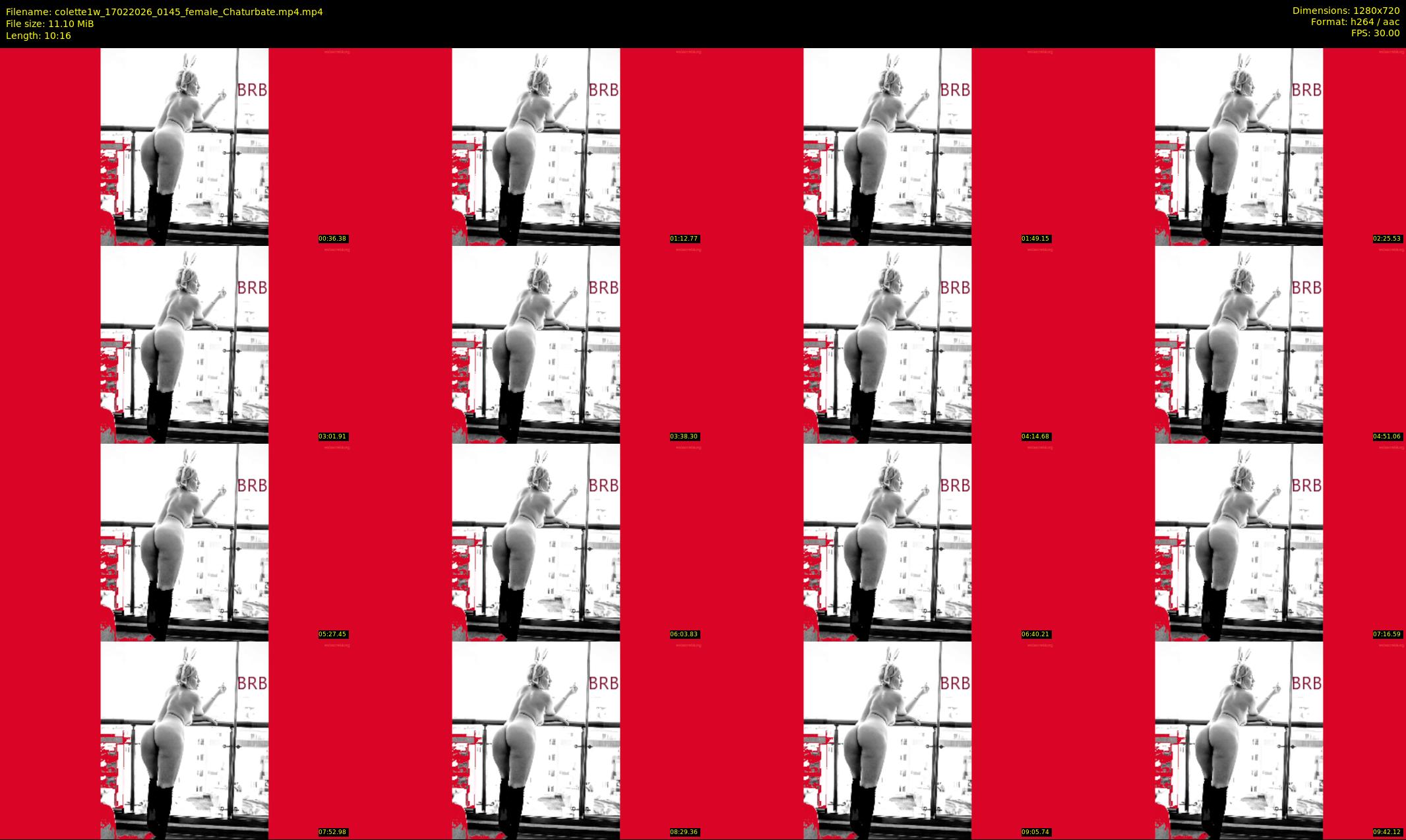 colette1w — 11 minute Chaturbate female cam show recording, 720p, Feb 17, 2026