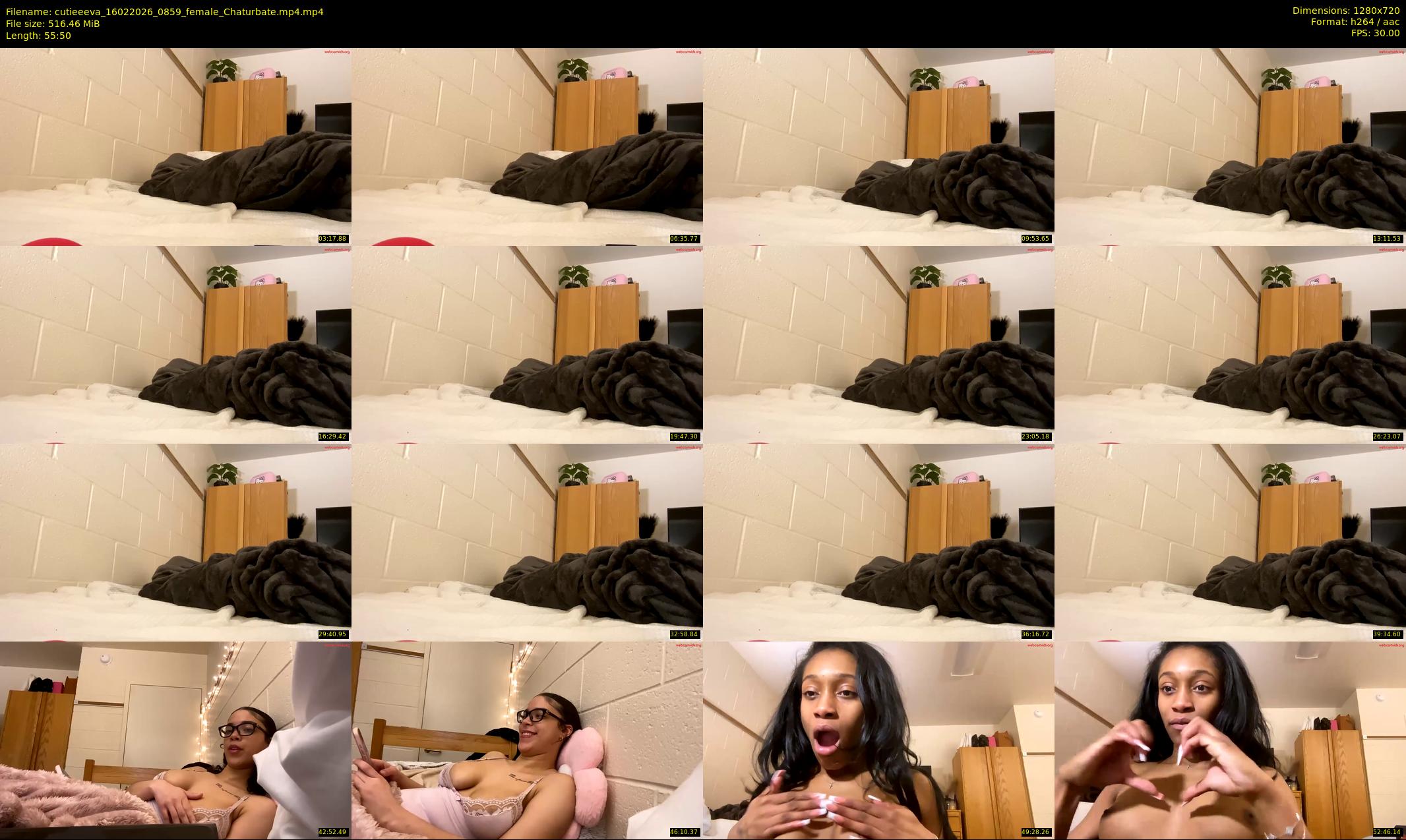 cutieeeva — 56 minute Chaturbate female cam show recording, 720p, Feb 16, 2026