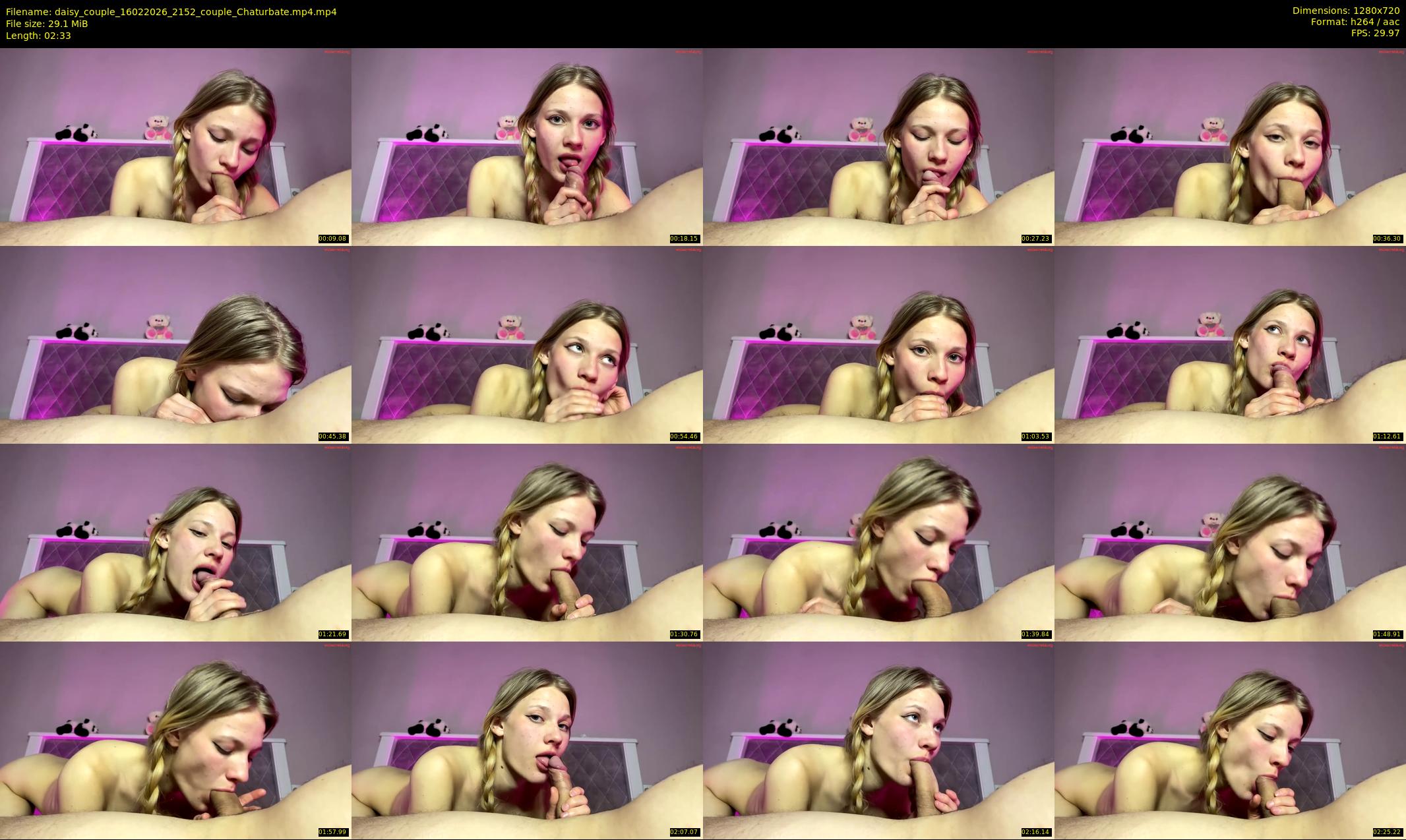 daisy_couple — 3 minute Chaturbate couple cam show recording, 720p, Feb 16, 2026