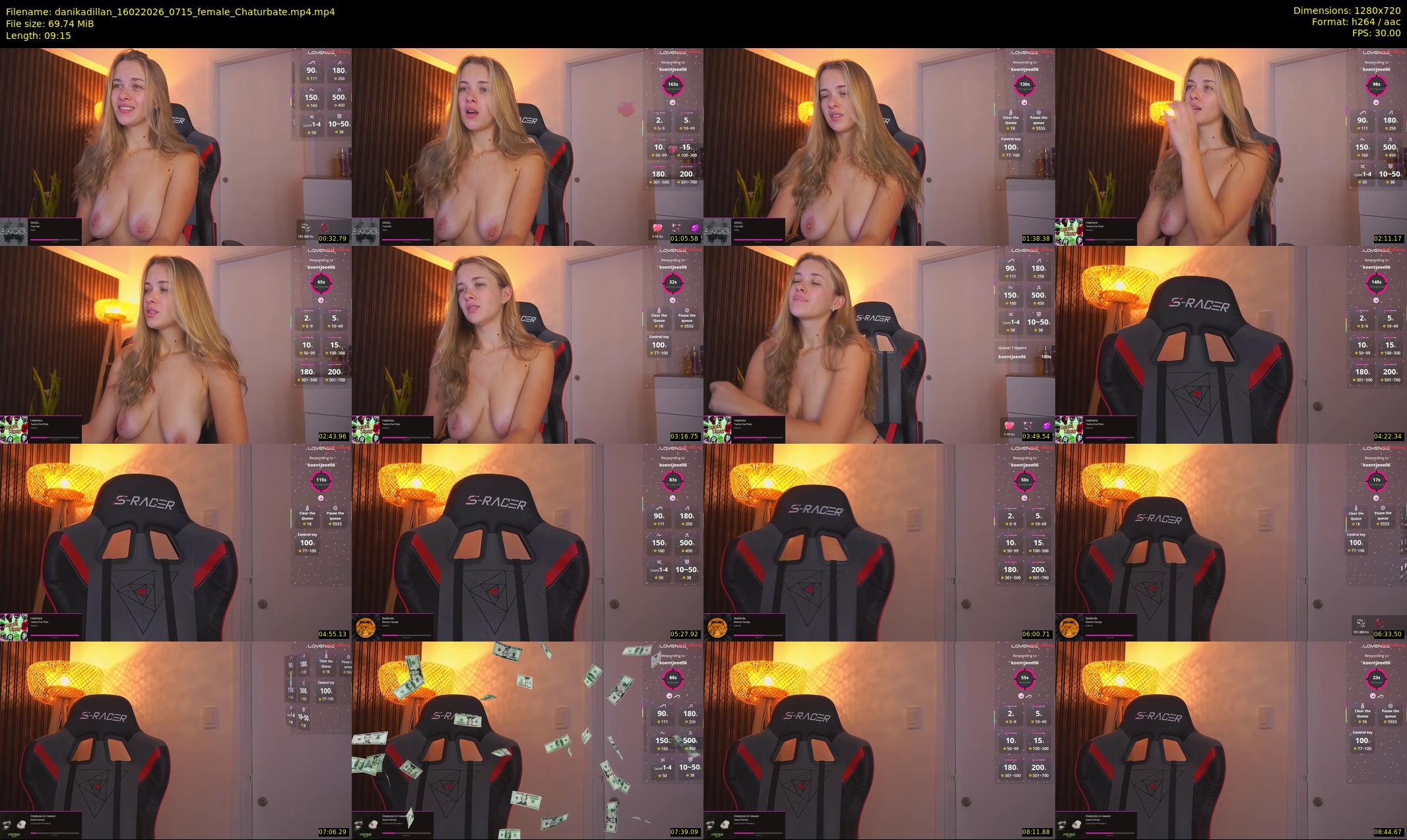 danikadillan — 10 minute Chaturbate female cam show recording, 720p, Feb 16, 2026
