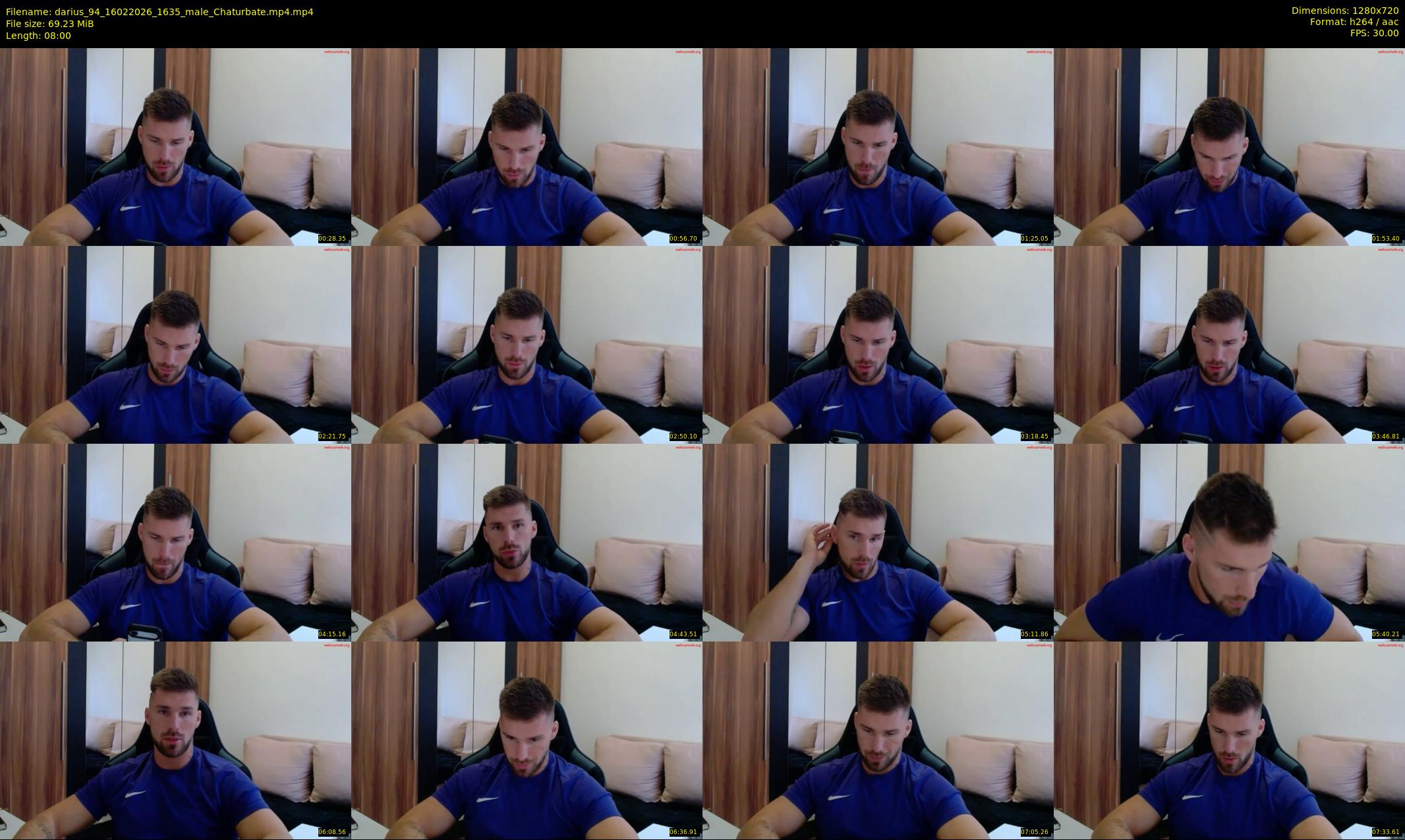 darius_94 — 8 minute Chaturbate male cam show recording, 720p, Feb 16, 2026