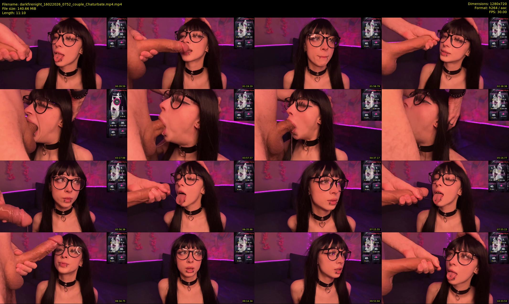darkfirenight — 12 minute Chaturbate couple cam show recording, 720p, Feb 16, 2026