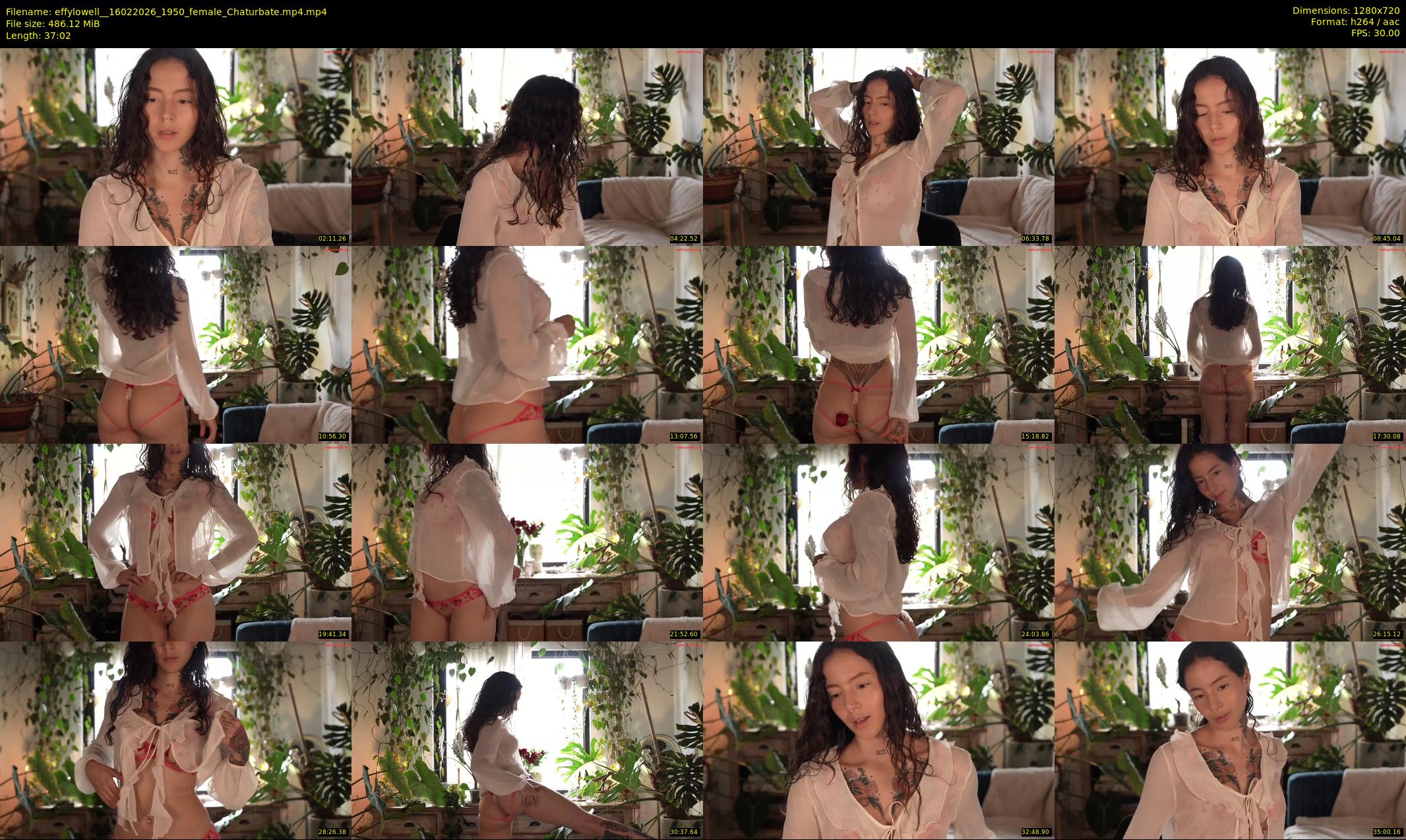 effylowell_ — 38 minute Chaturbate female cam show recording, 720p, Feb 16, 2026