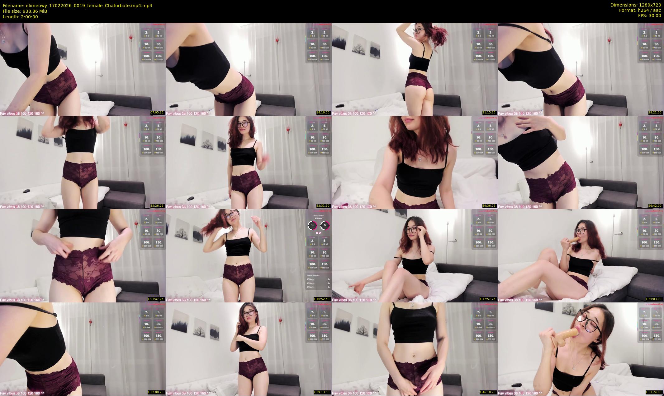 elimeowy — 120 minute Chaturbate female cam show recording, 720p, Feb 17, 2026
