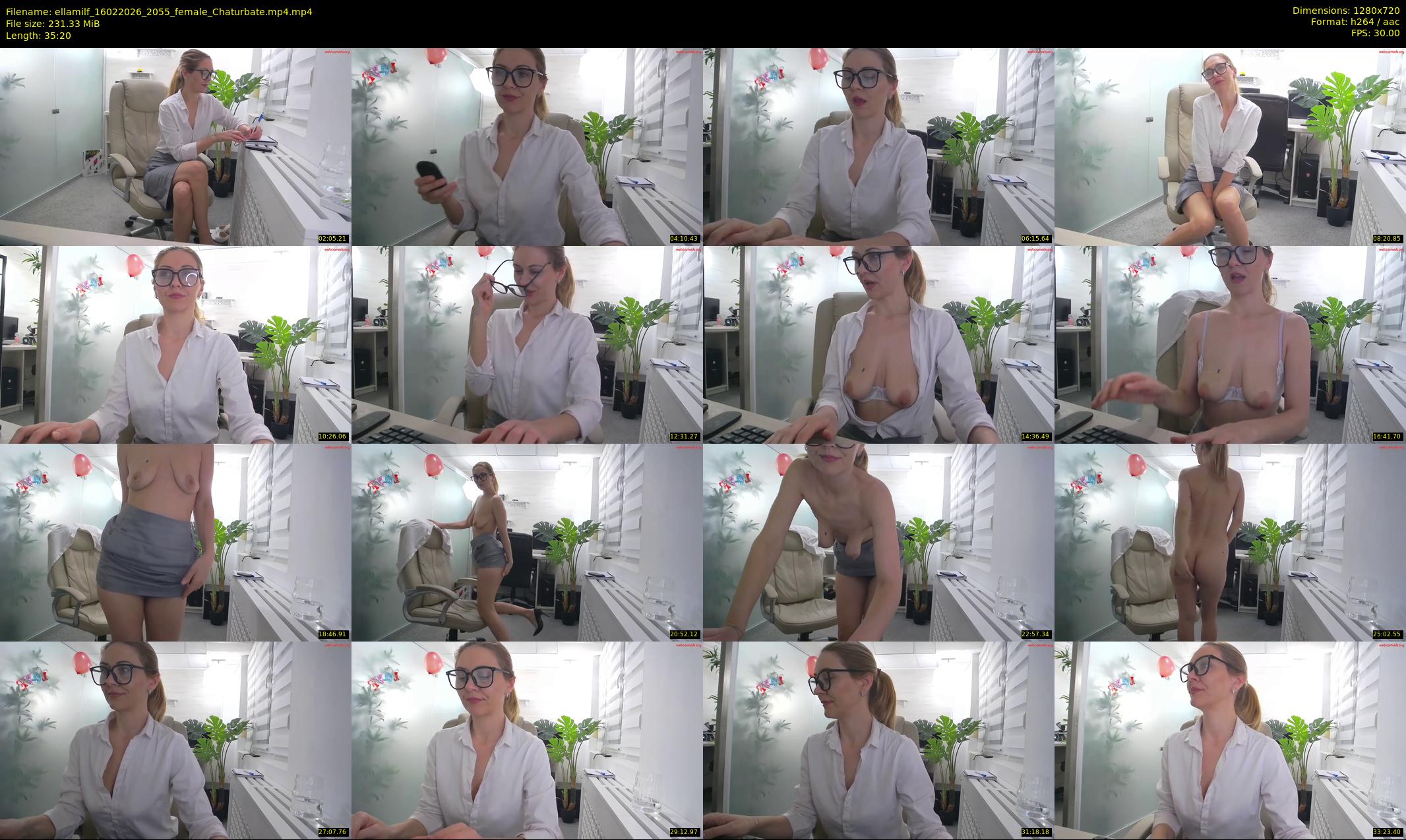 ellamilf — 36 minute Chaturbate female cam show recording, 720p, Feb 16, 2026