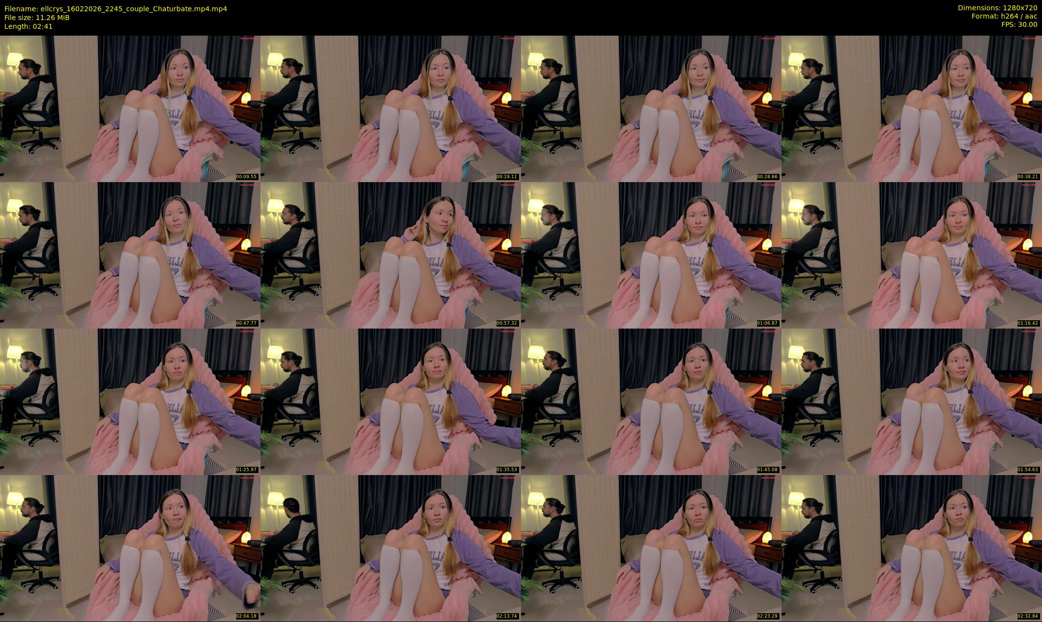 ellcrys — 3 minute Chaturbate couple cam show recording, 720p, Feb 16, 2026