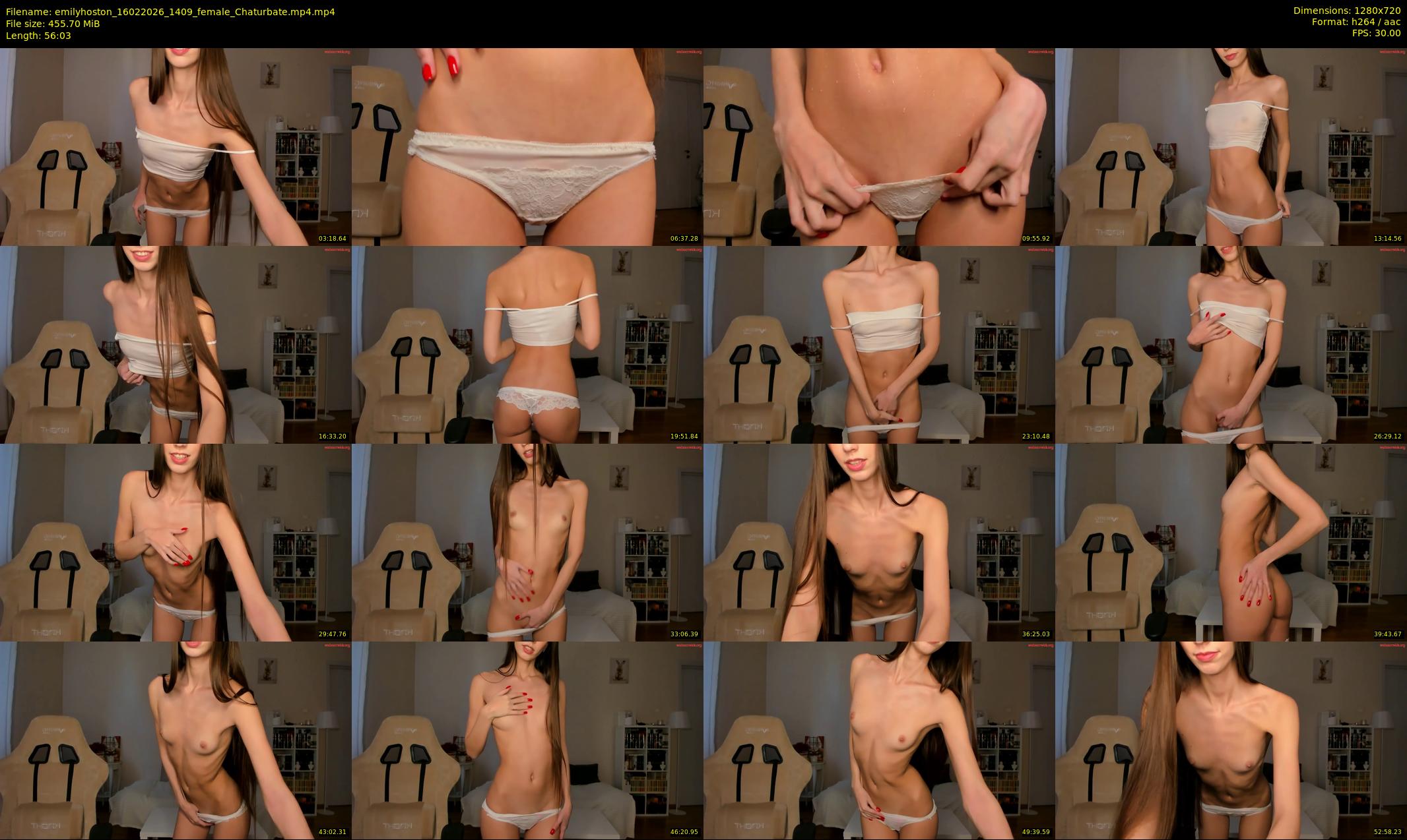 emilyhoston — 57 minute Chaturbate female cam show recording, 720p, Feb 16, 2026