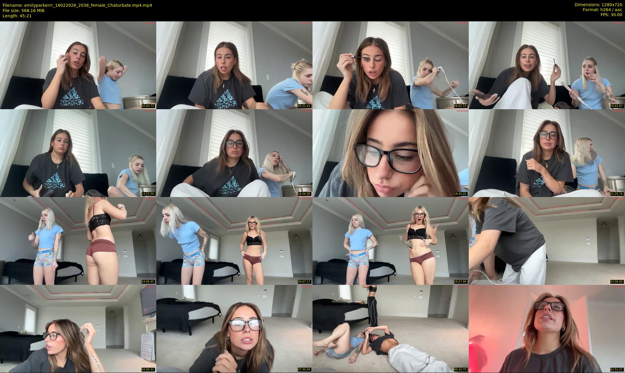 emilyparkerrr — 46 minute Chaturbate female cam show recording, 720p, Feb 16, 2026