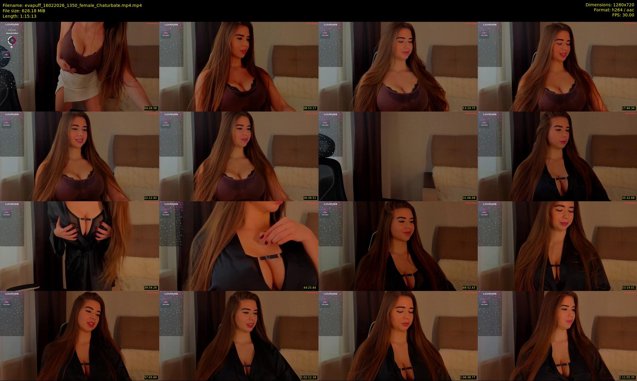 evapuff — 76 minute Chaturbate female cam show recording, 720p, Feb 16, 2026