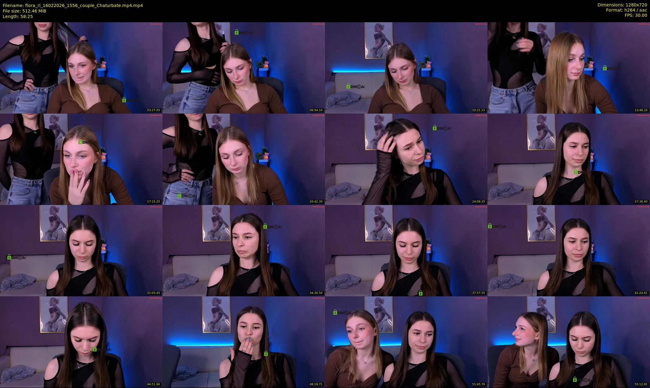 flora_ri — 59 minute Chaturbate female cam show recording, 720p, Feb 16, 2026
