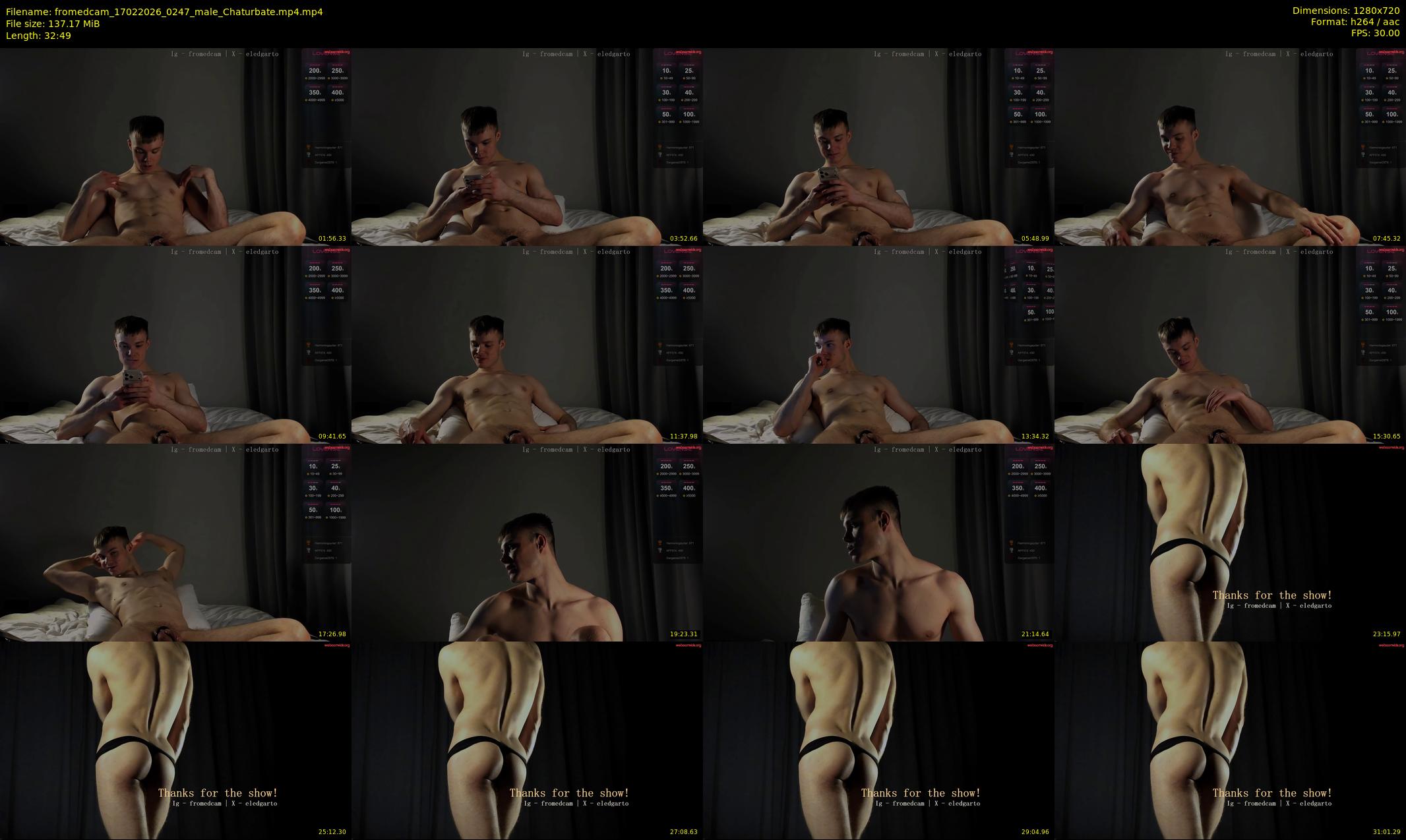 fromedcam — 33 minute Chaturbate male cam show recording, 720p, Feb 17, 2026