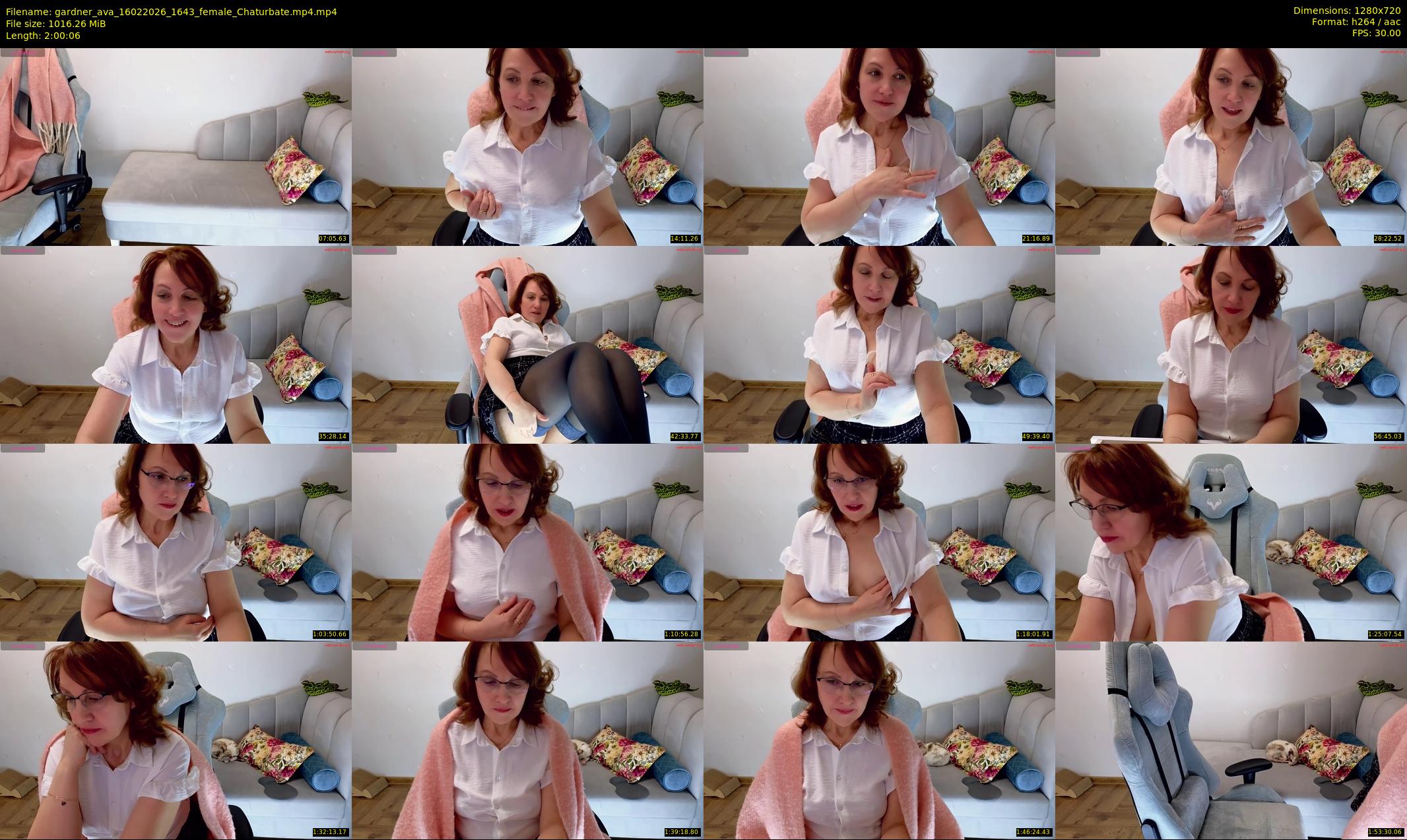 gardner_ava — 121 minute Chaturbate female cam show recording, 720p, Feb 16, 2026